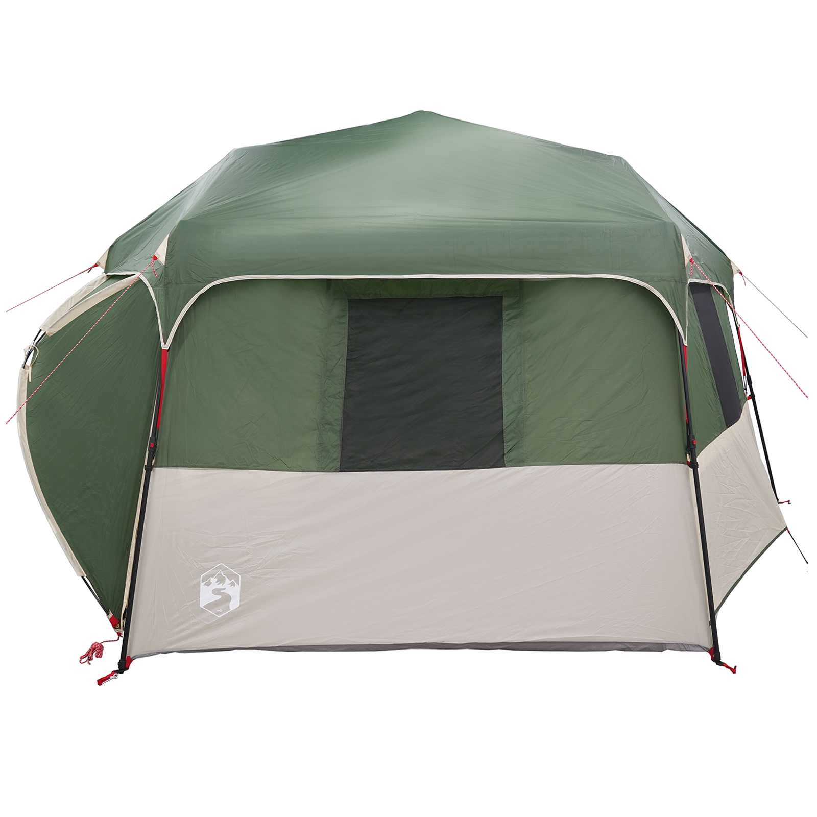 vidaXL Directe Tent met opslag ALTA Groen 458 x 400 x 230 cm Staal