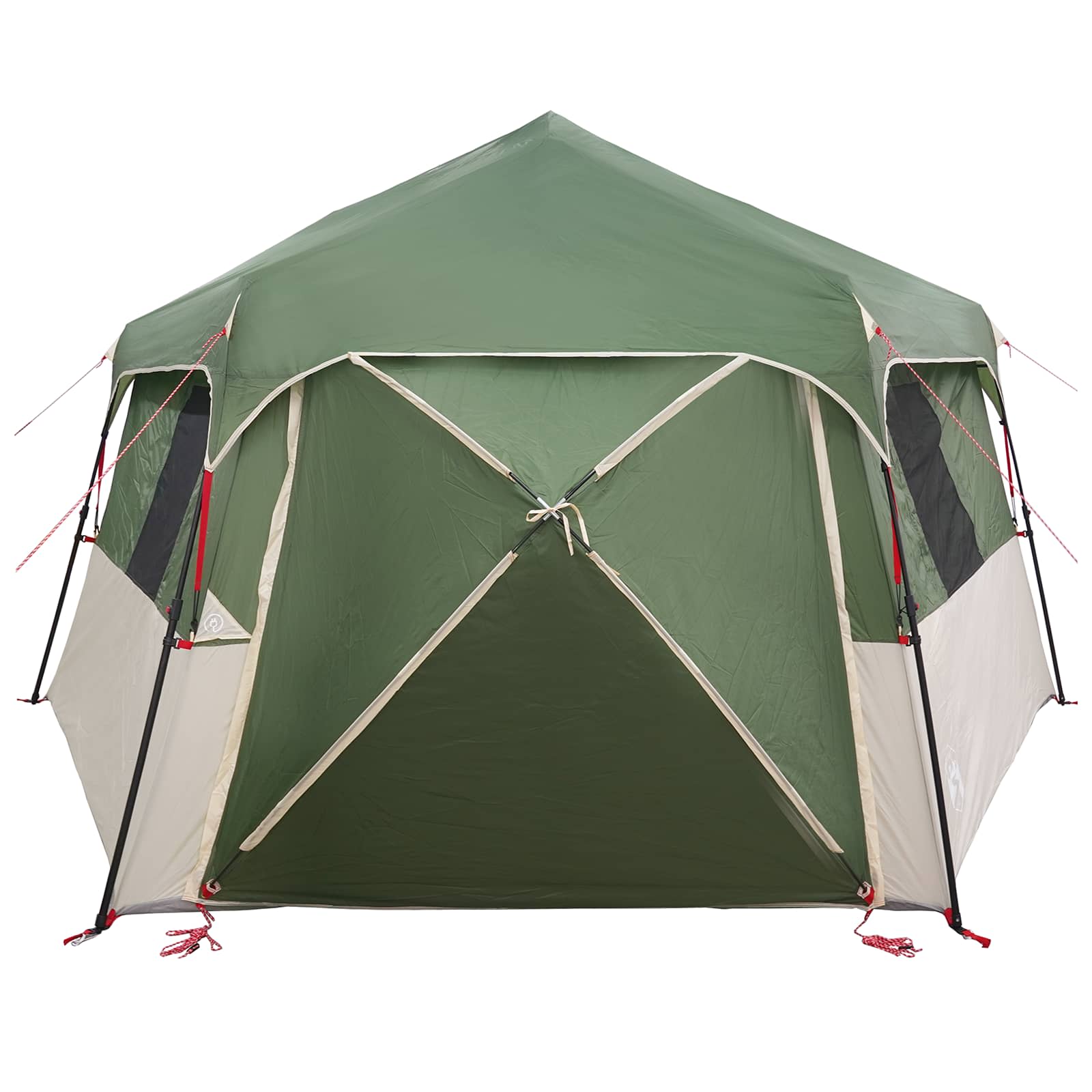 vidaXL Directe Tent met opslag ALTA Groen 458 x 400 x 230 cm Staal