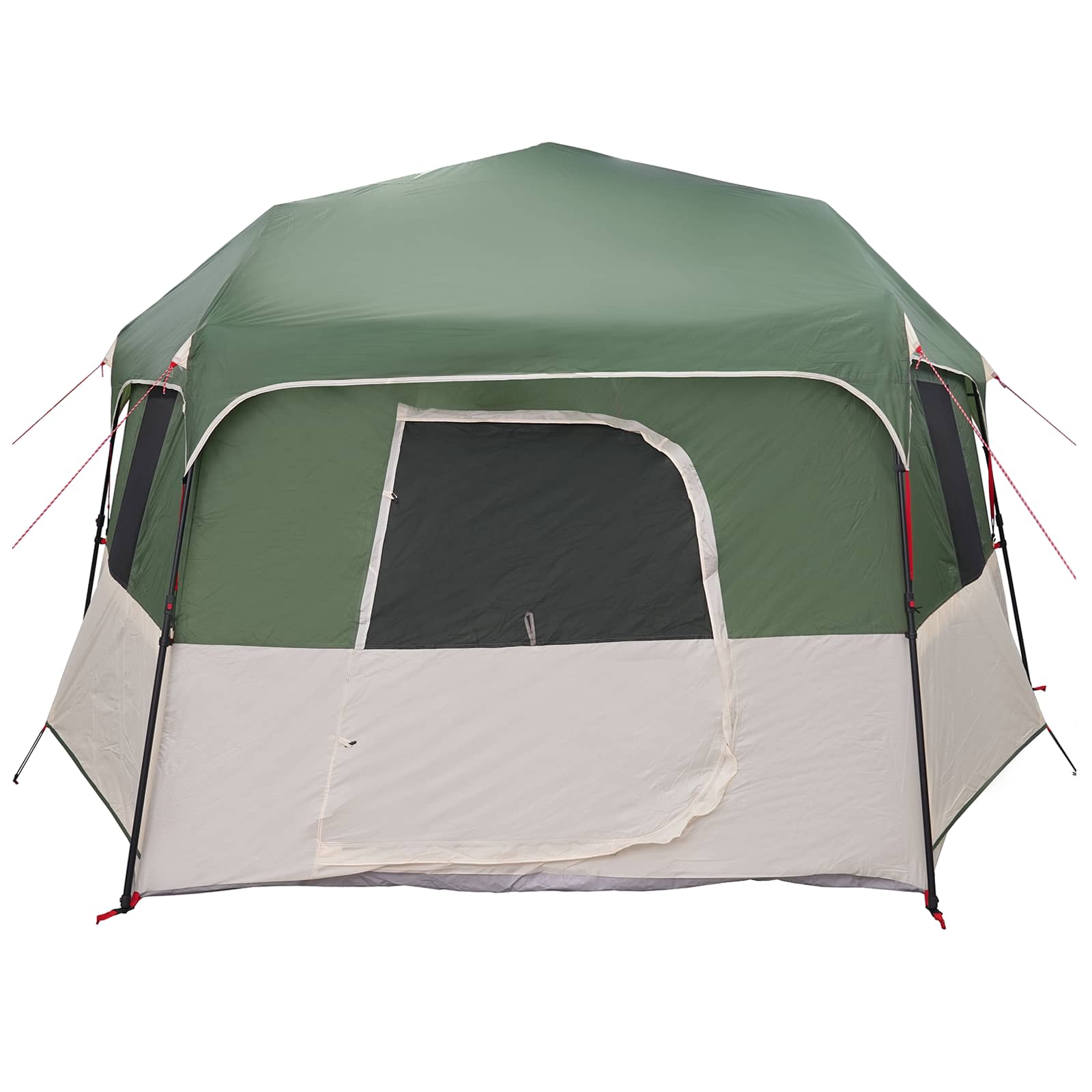 vidaXL Directe Tent met opslag ALTA Groen 458 x 400 x 230 cm Staal