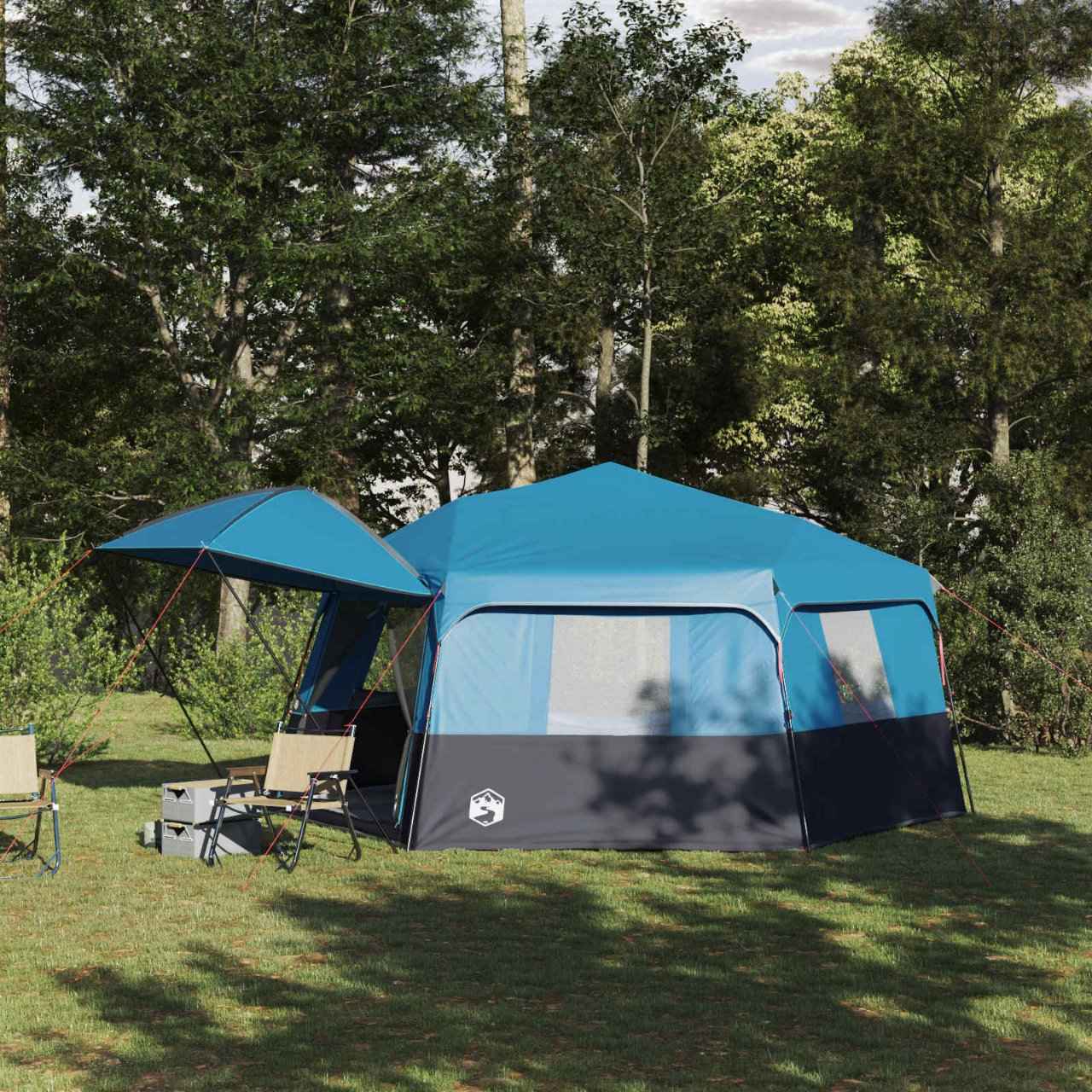 vidaXL Directe Tent met opslag ALTA Groen 458 x 400 x 230 cm Staal