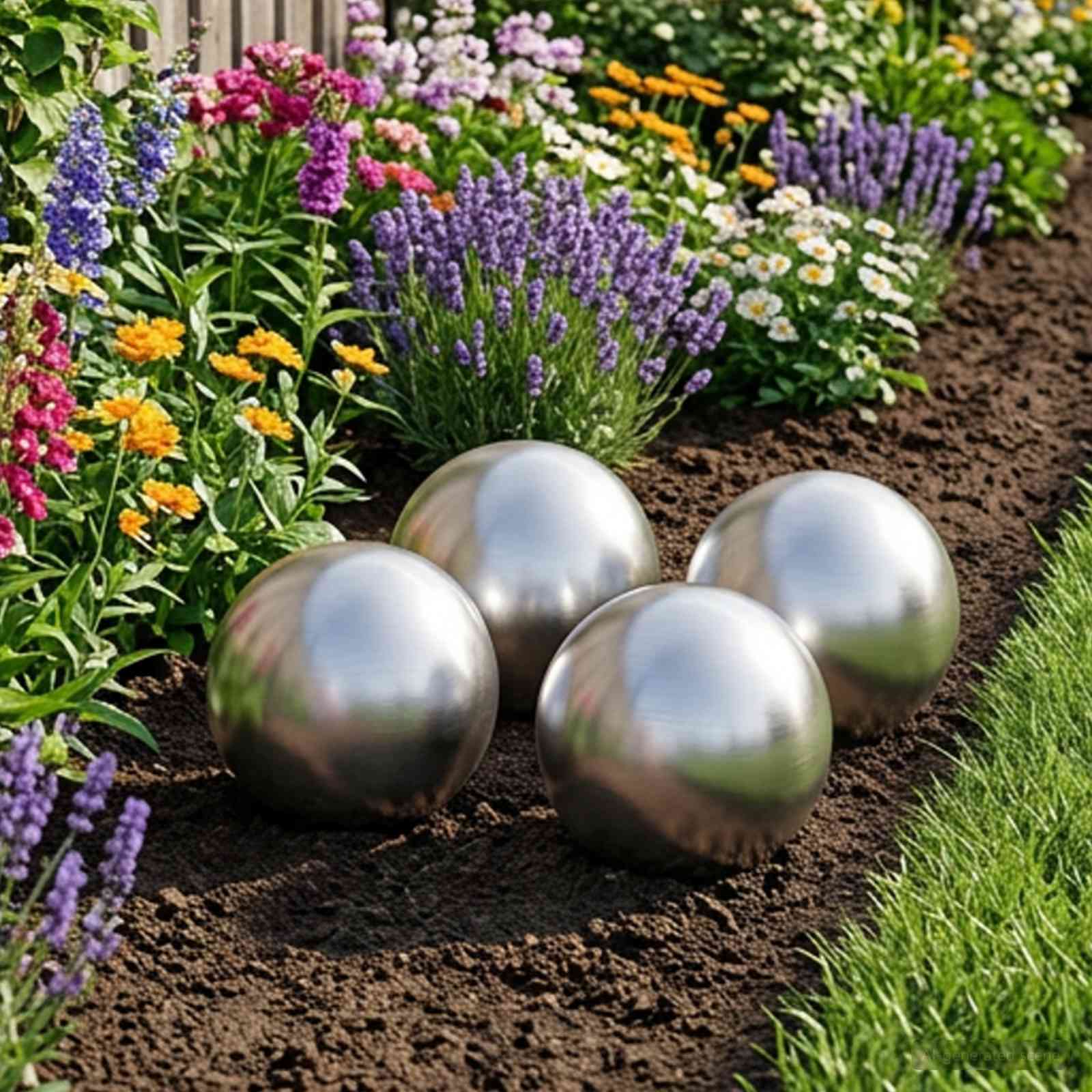 vidaXL Geborstelde Bal 8 st Ø 5 cm zilver RVS 201