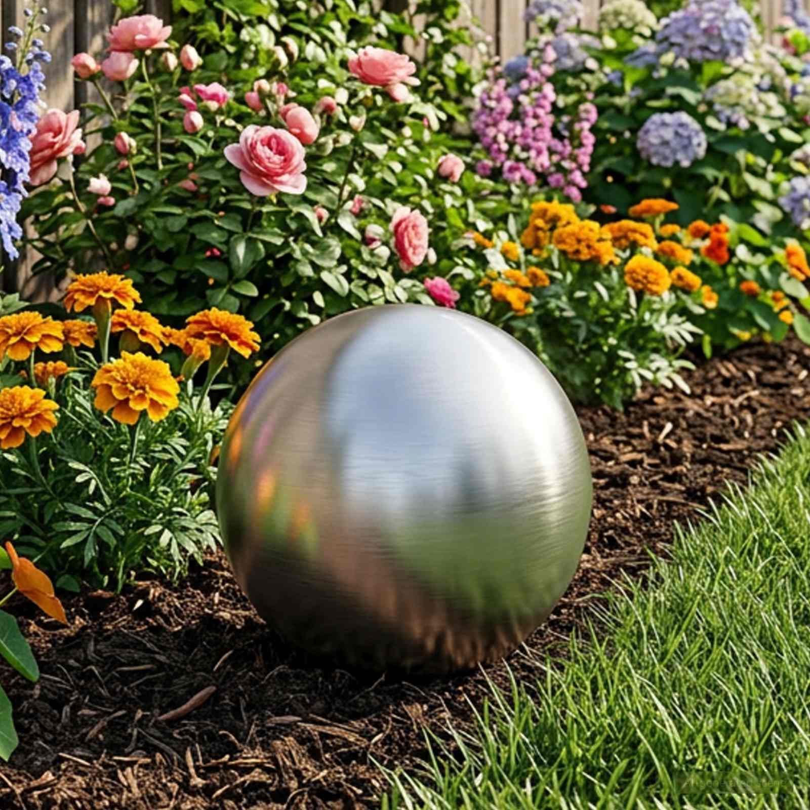 vidaXL Geborstelde Bal 8 st Ø 5 cm zilver RVS 201