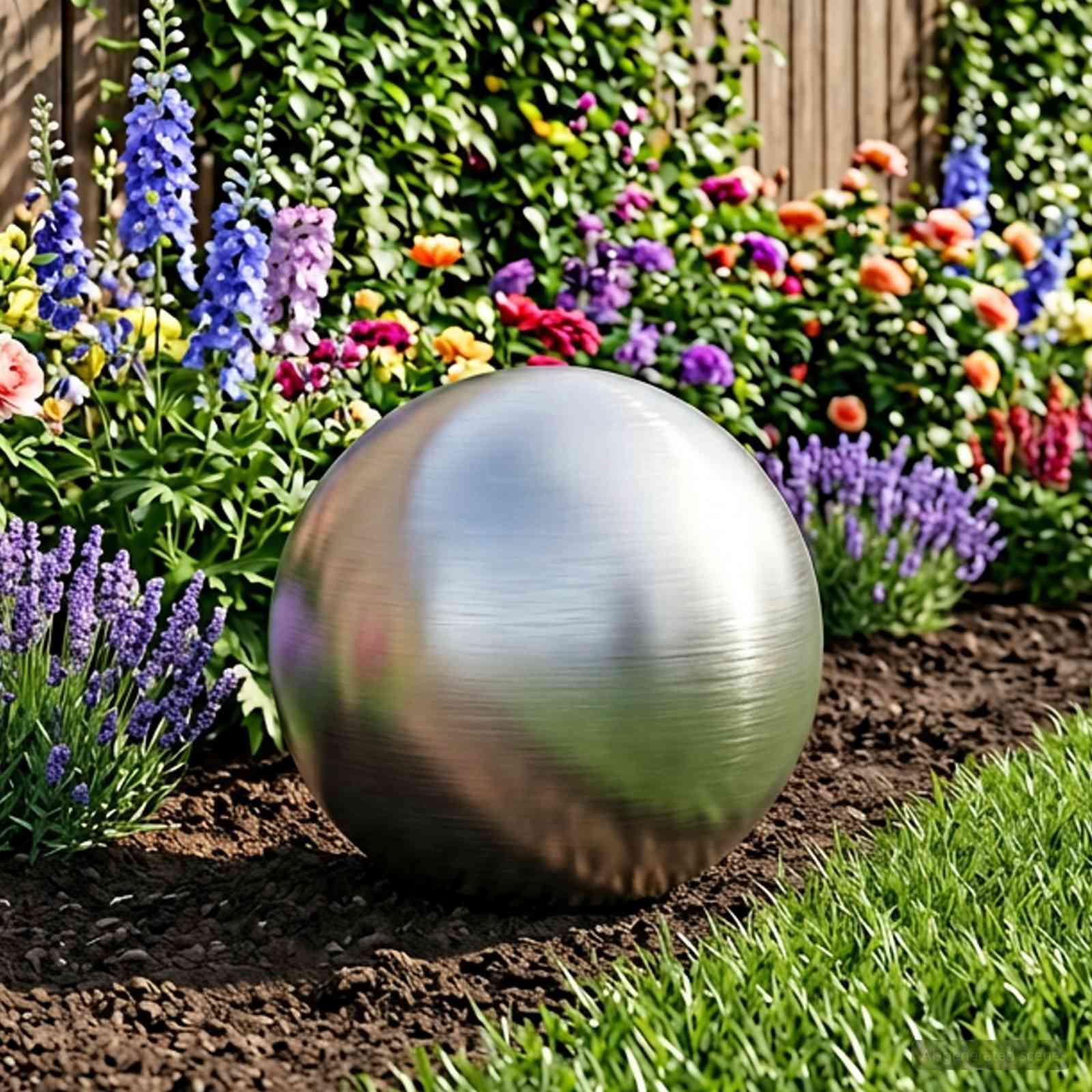 vidaXL Geborstelde Bal 8 st Ø 5 cm zilver RVS 201