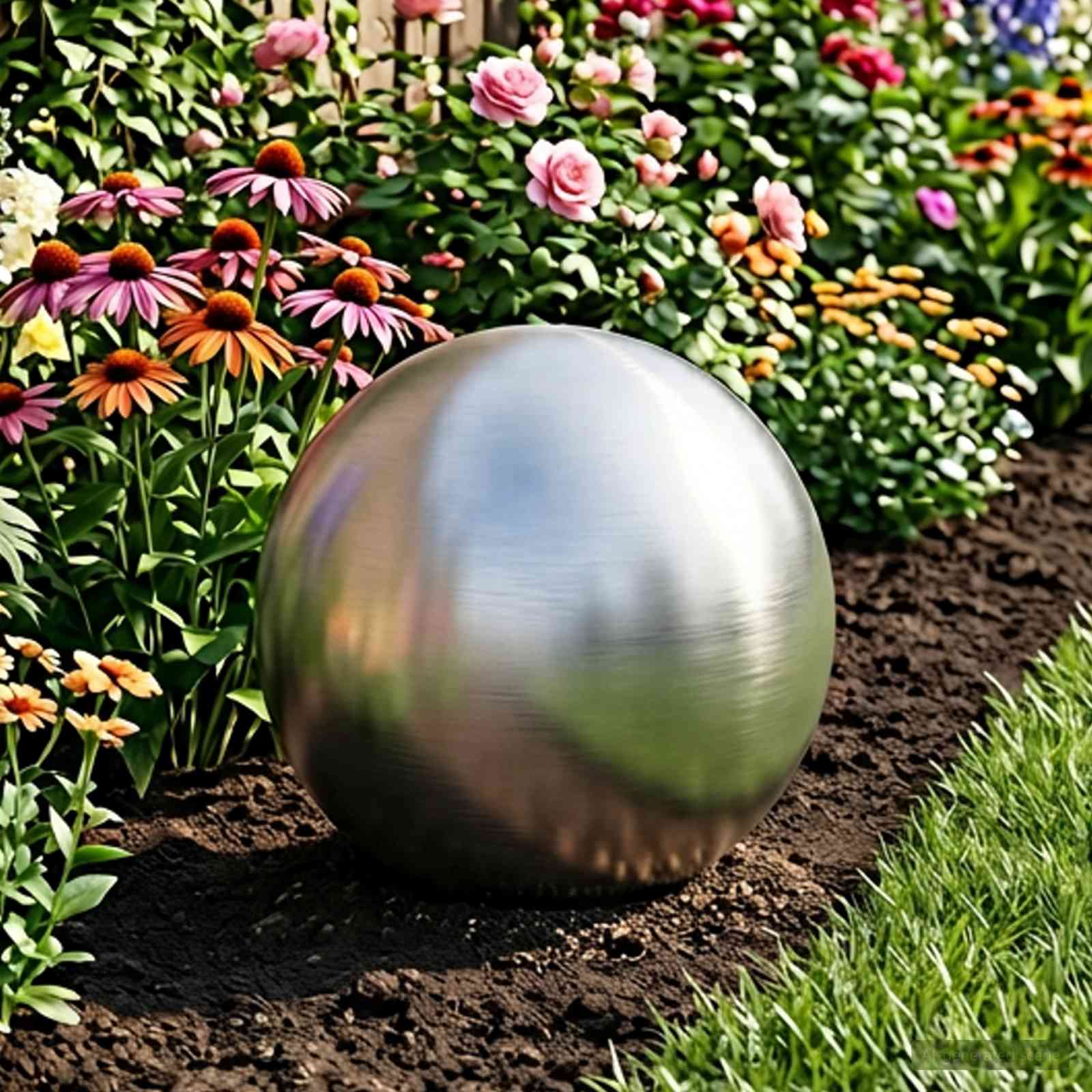 vidaXL Geborstelde Bal 8 st Ø 5 cm zilver RVS 201