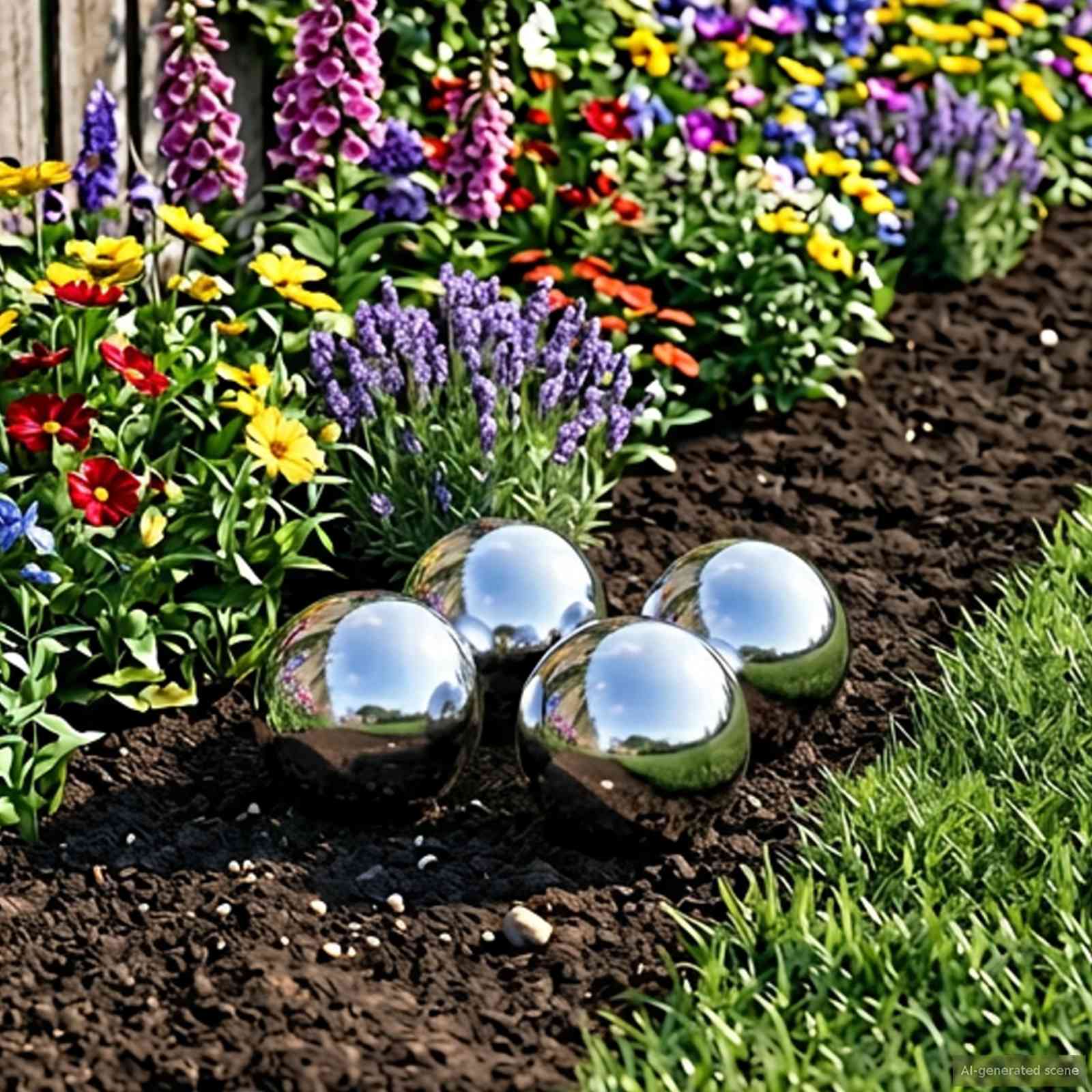 vidaXL Geborstelde Bal 8 st Ø 5 cm zilver RVS 201