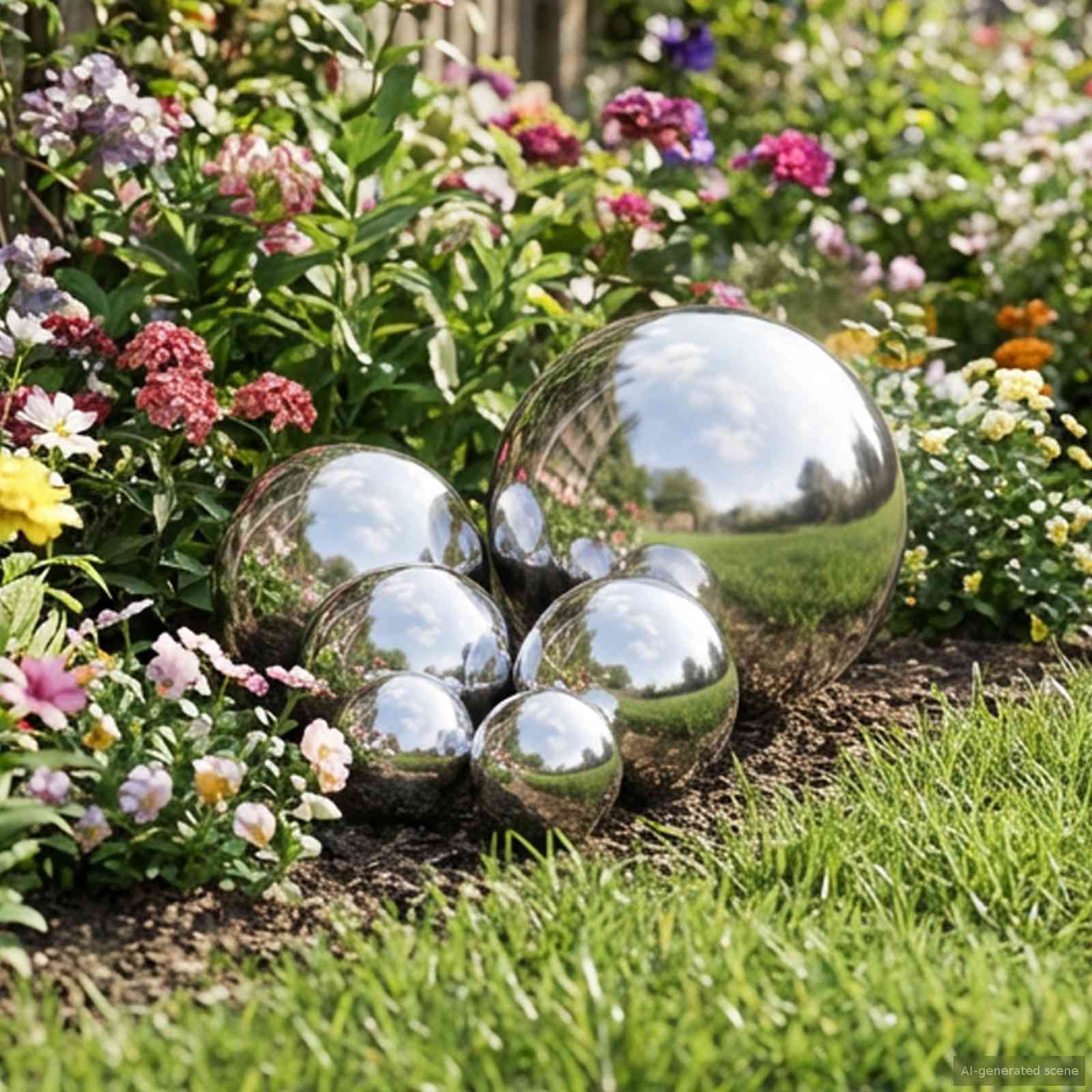 vidaXL Geborstelde Bal 8 st Ø 5 cm zilver RVS 201
