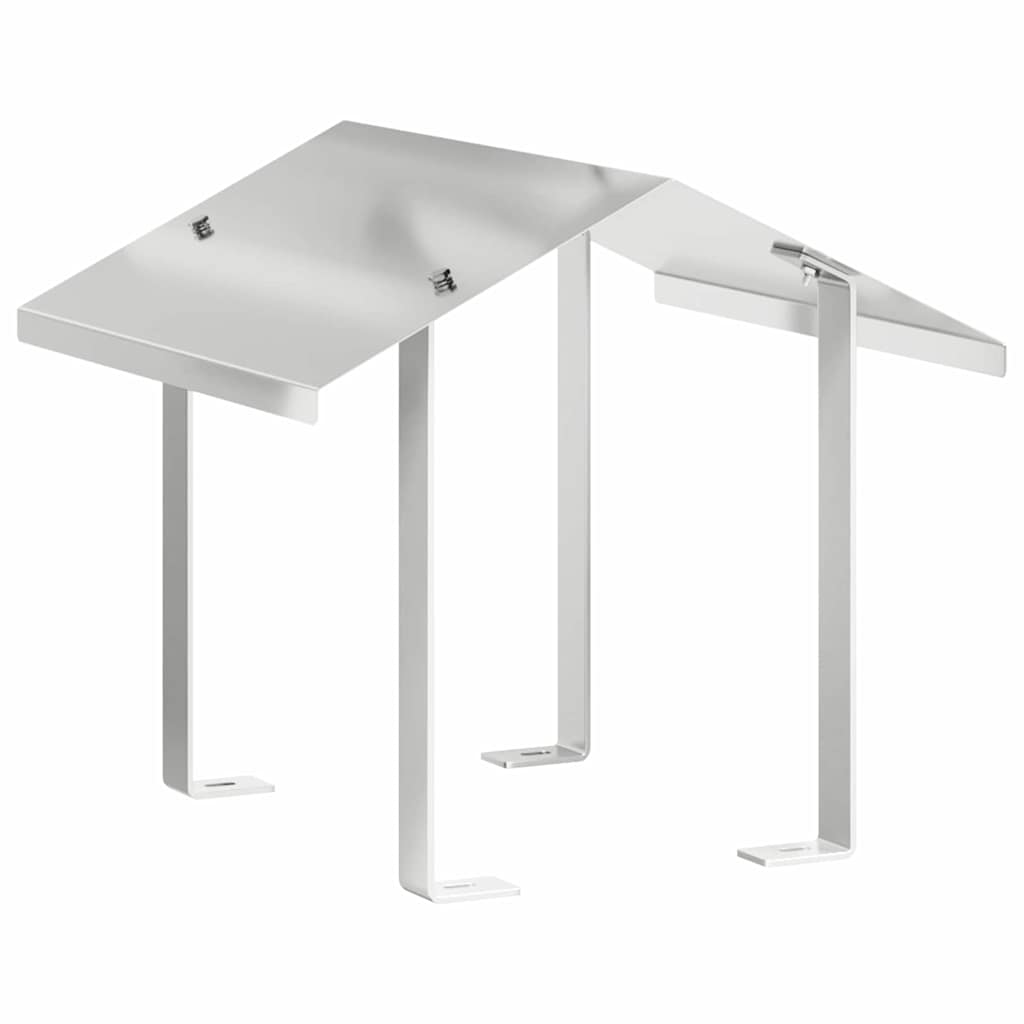vidaXL Rookkap Zilver 40 x 40 x 37.5 cm Roestvrij staal