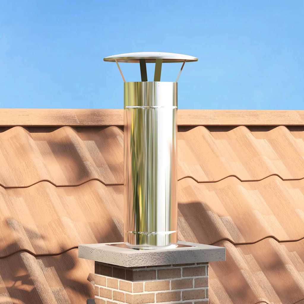 vidaXL Schouw Verlenging Zilver 25 x 25 x 82 cm Roestvrij staal