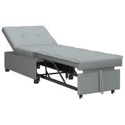 vidaXL 3-in-1 Sofa Bed - Uittrekbaar ontwerp in lichtgrijze stof