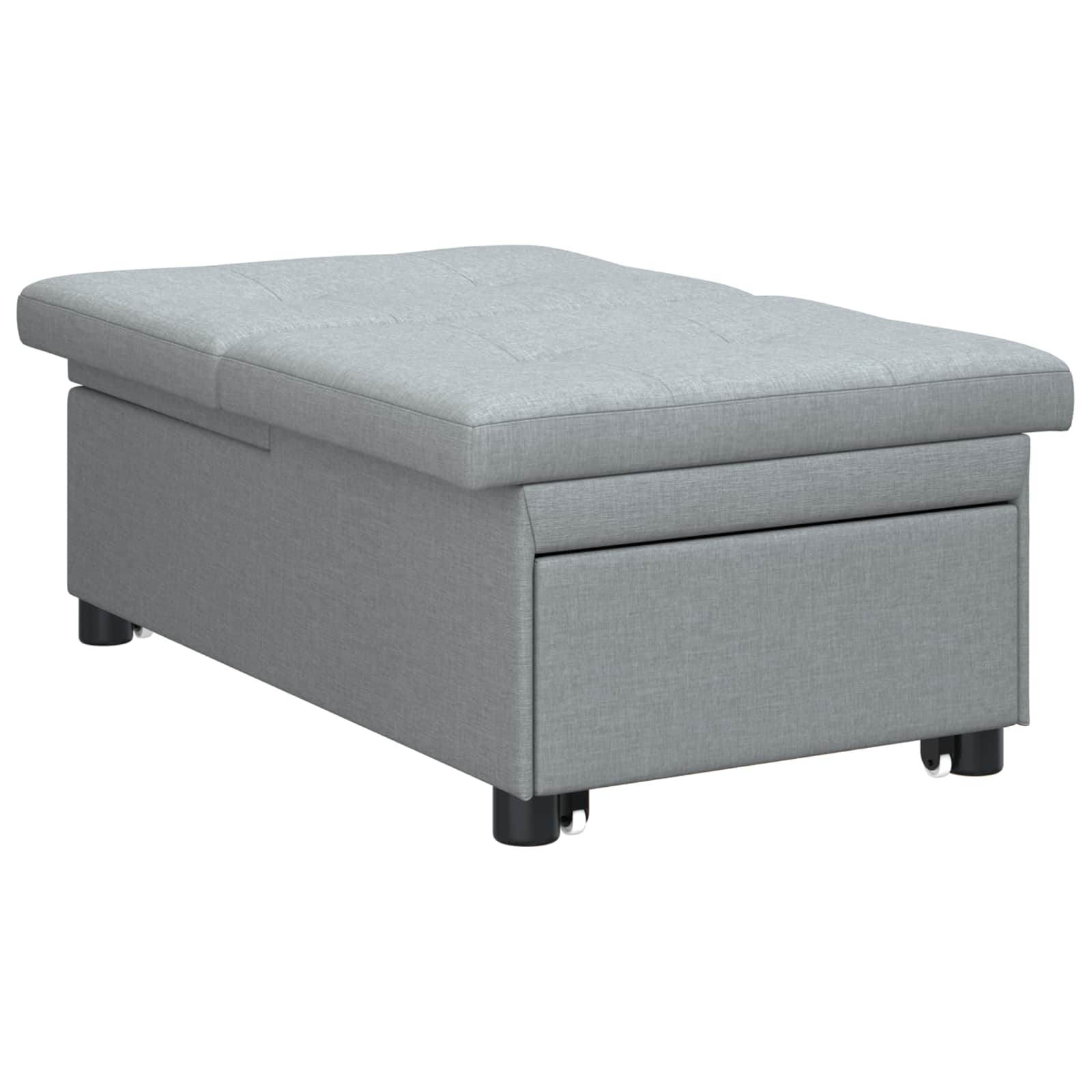vidaXL 3-in-1 Sofa Bed - Uittrekbaar ontwerp in lichtgrijze stof