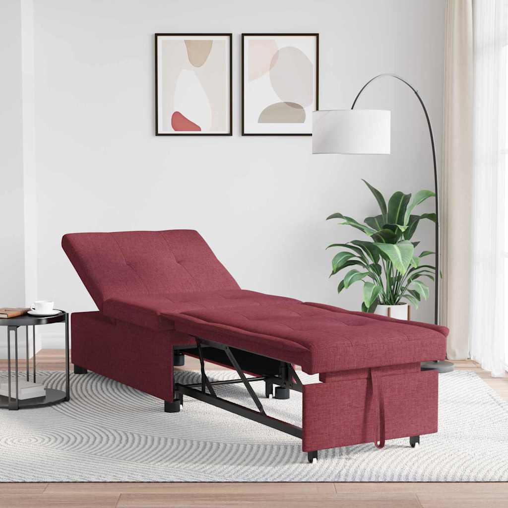 vidaXL 3-in-1 Sofa Bed - Uittrekbaar ontwerp in lichtgrijze stof