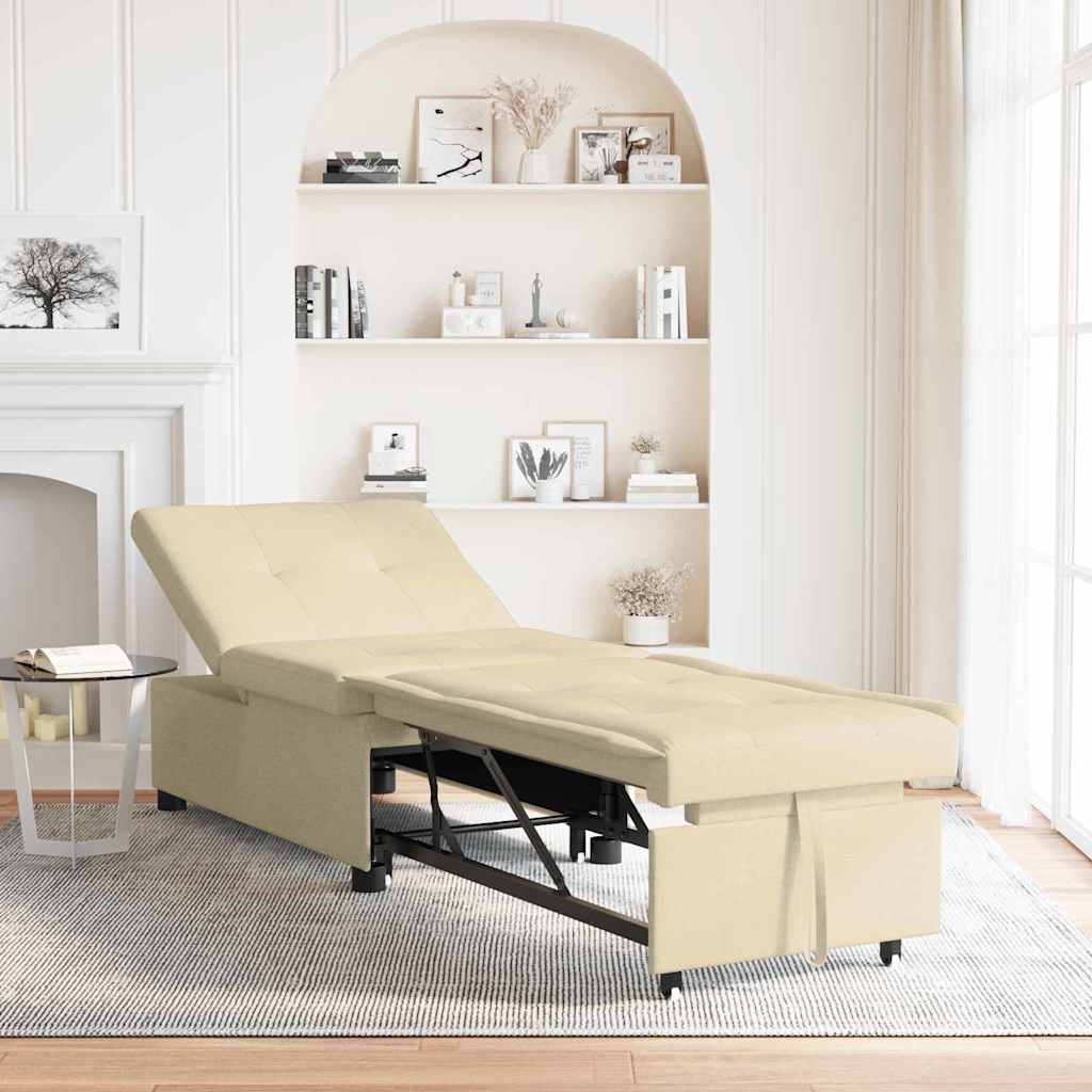 vidaXL 3-in-1 Sofa Bed - Uittrekbaar ontwerp in lichtgrijze stof