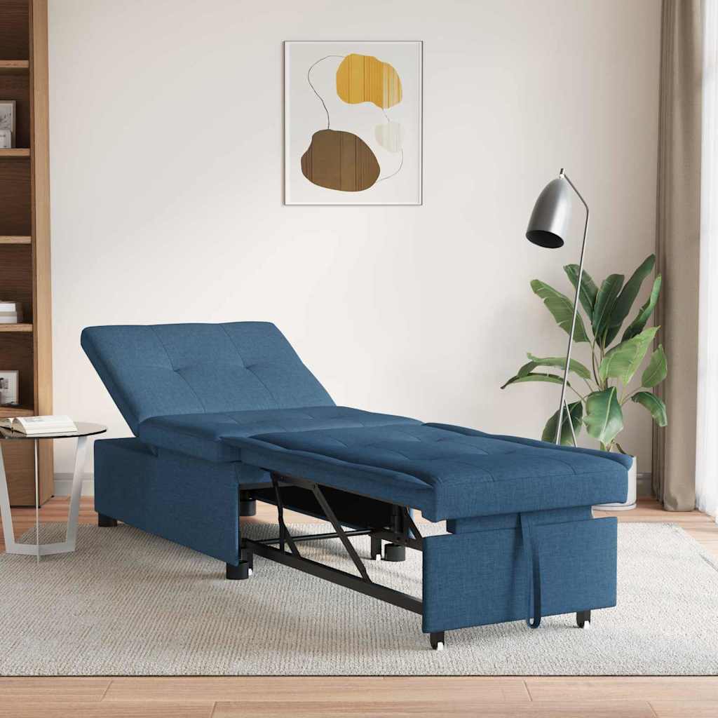 vidaXL 3-in-1 Sofa Bed - Uittrekbaar ontwerp in lichtgrijze stof