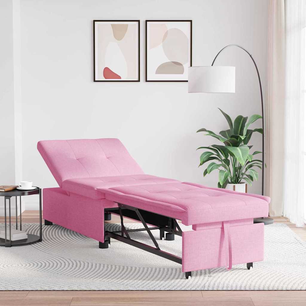vidaXL 3-in-1 Sofa Bed - Uittrekbaar ontwerp in lichtgrijze stof