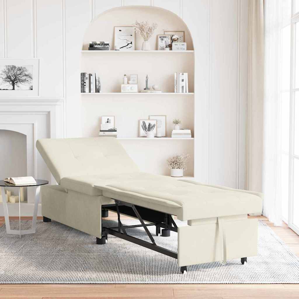 vidaXL 3-in-1 Uittrekbaar Sofabed Blauw Fluweel