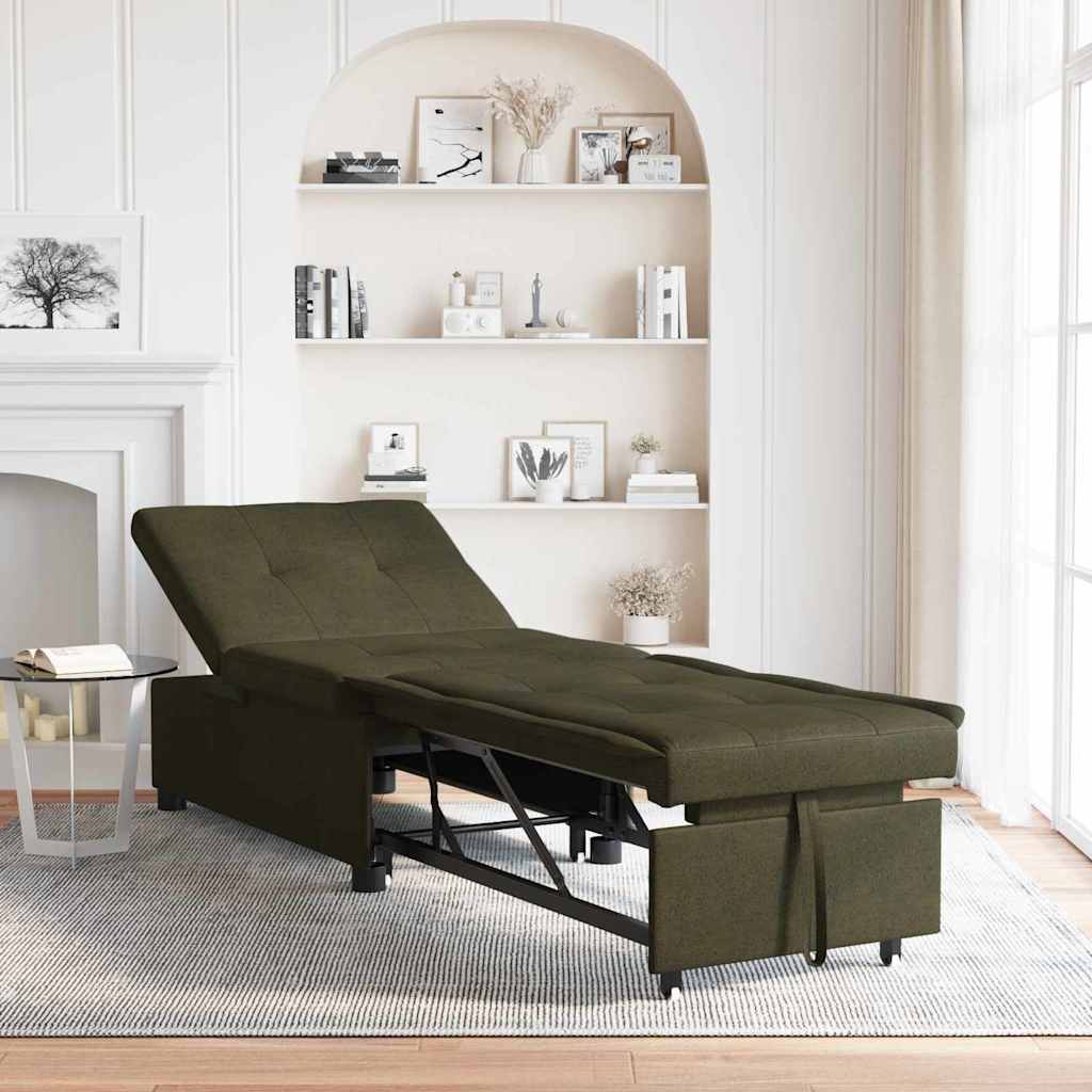 vidaXL 3-in-1 Sofa Bed Uittrekbaar Bruin Faux Suède Leer