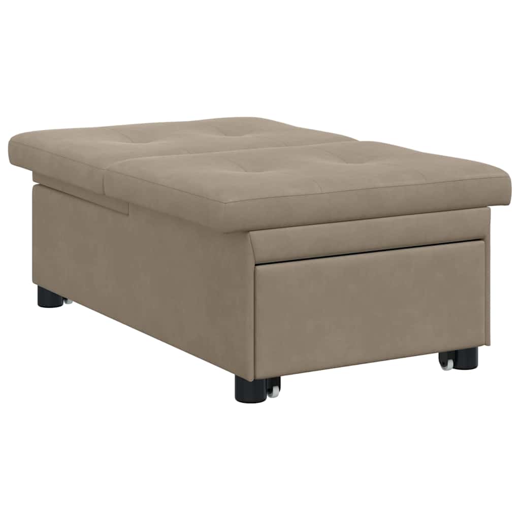 vidaXL 3-in-1 Uittrekbare Sofa Bed in Taupe Stof