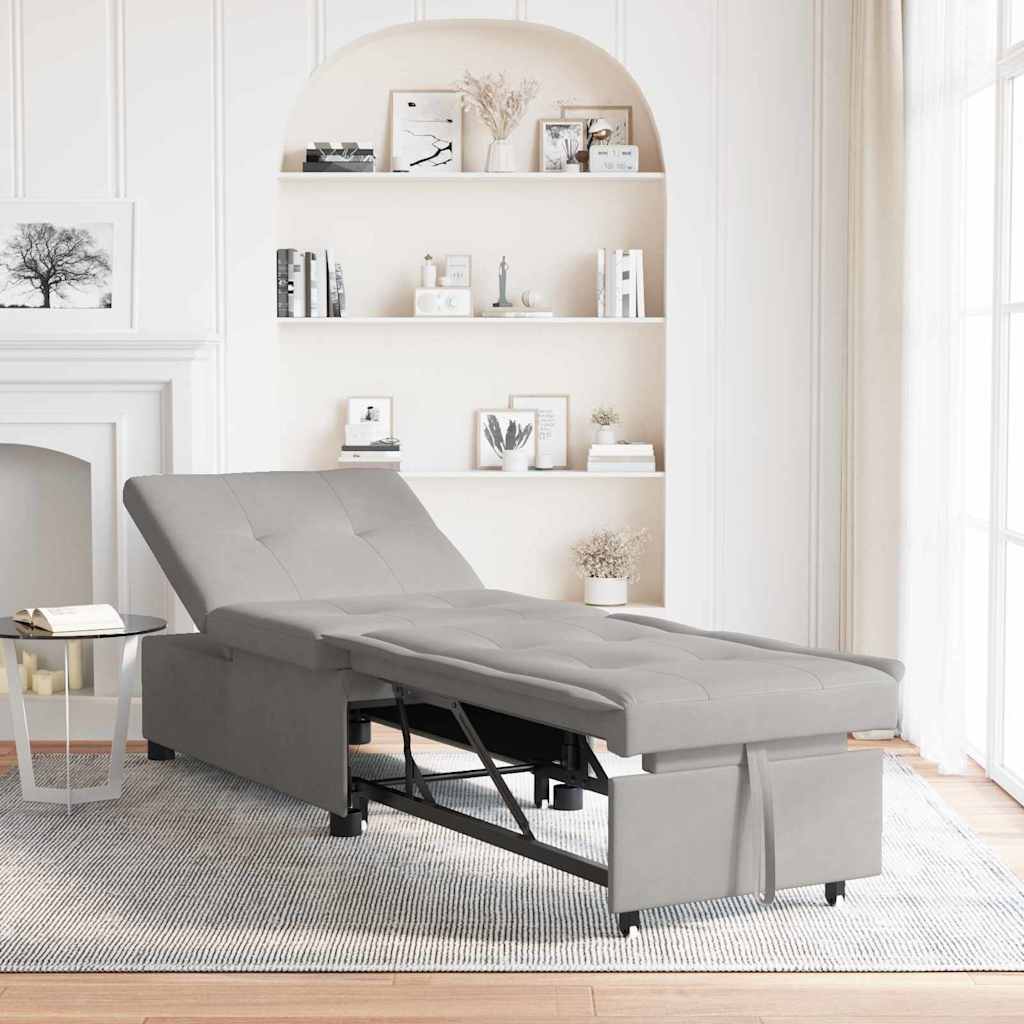 vidaXL 3-in-1 Uittrekbare Sofa Bed in Taupe Stof