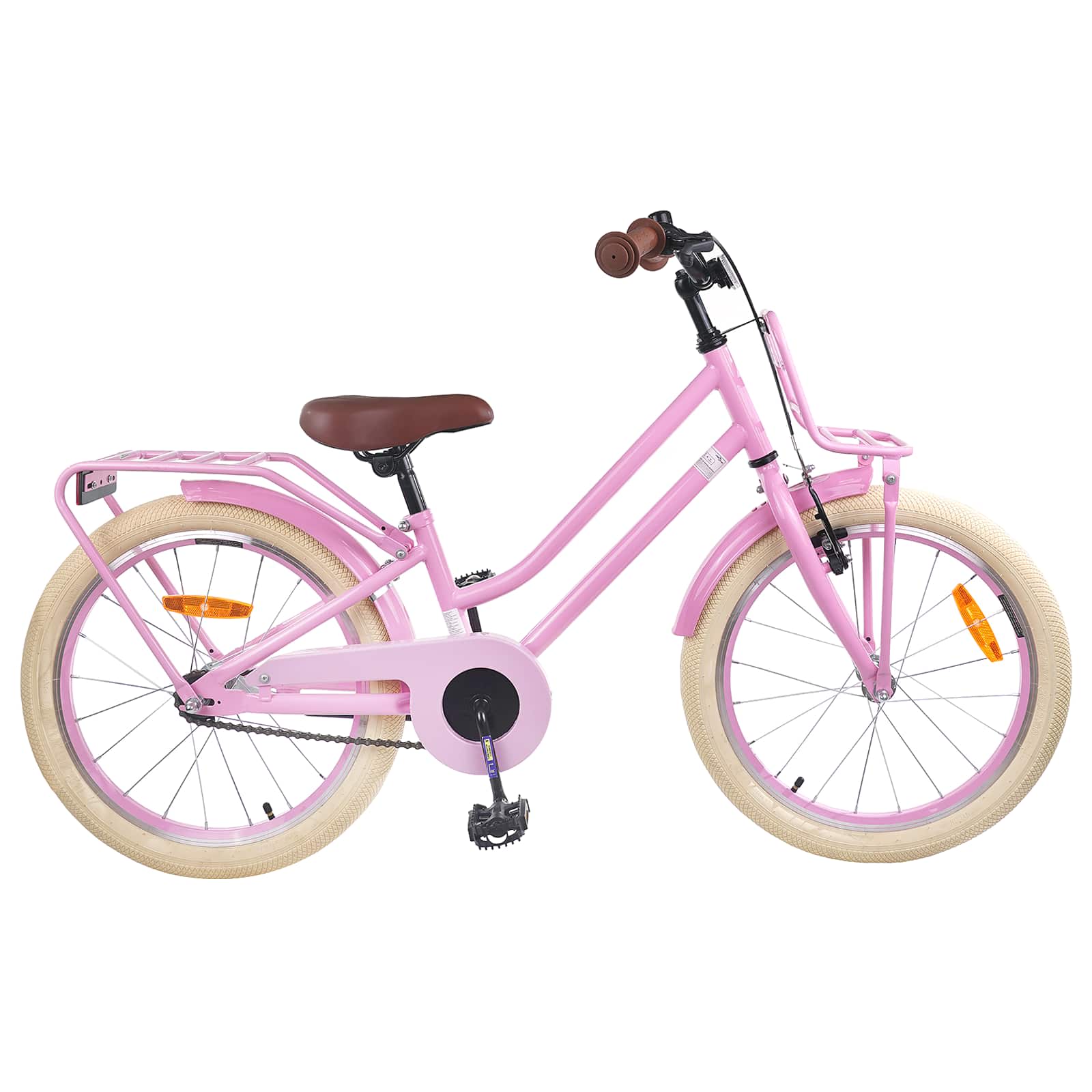 vidaXL Kinderfiets 20 Inch voor 6-11 jaar oud Lichtroze