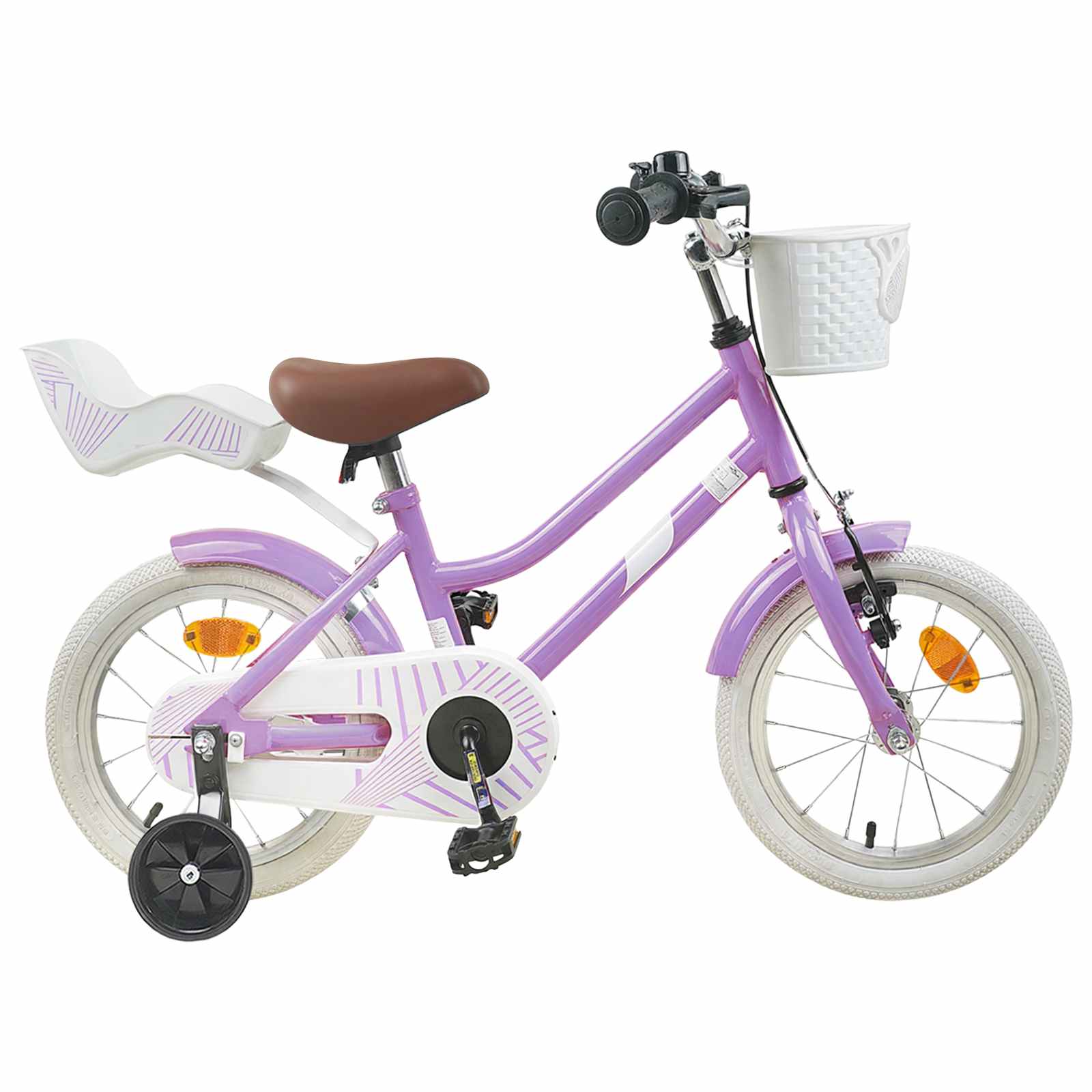 vidaXL Kinderfiets 12 Inch voor 2-4 jaar oud Paars