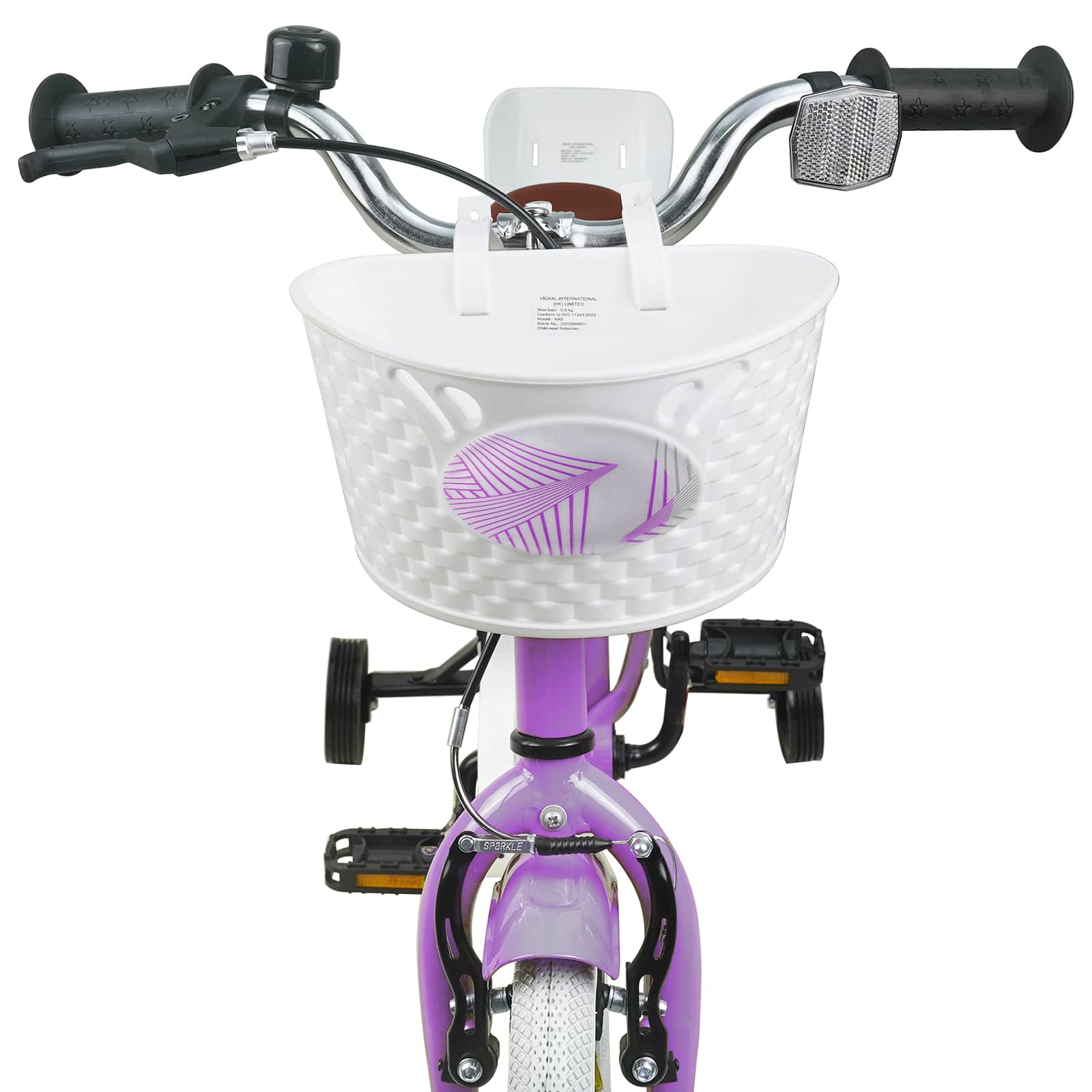 vidaXL Kinderfiets 12 Inch voor 2-4 jaar oud Paars