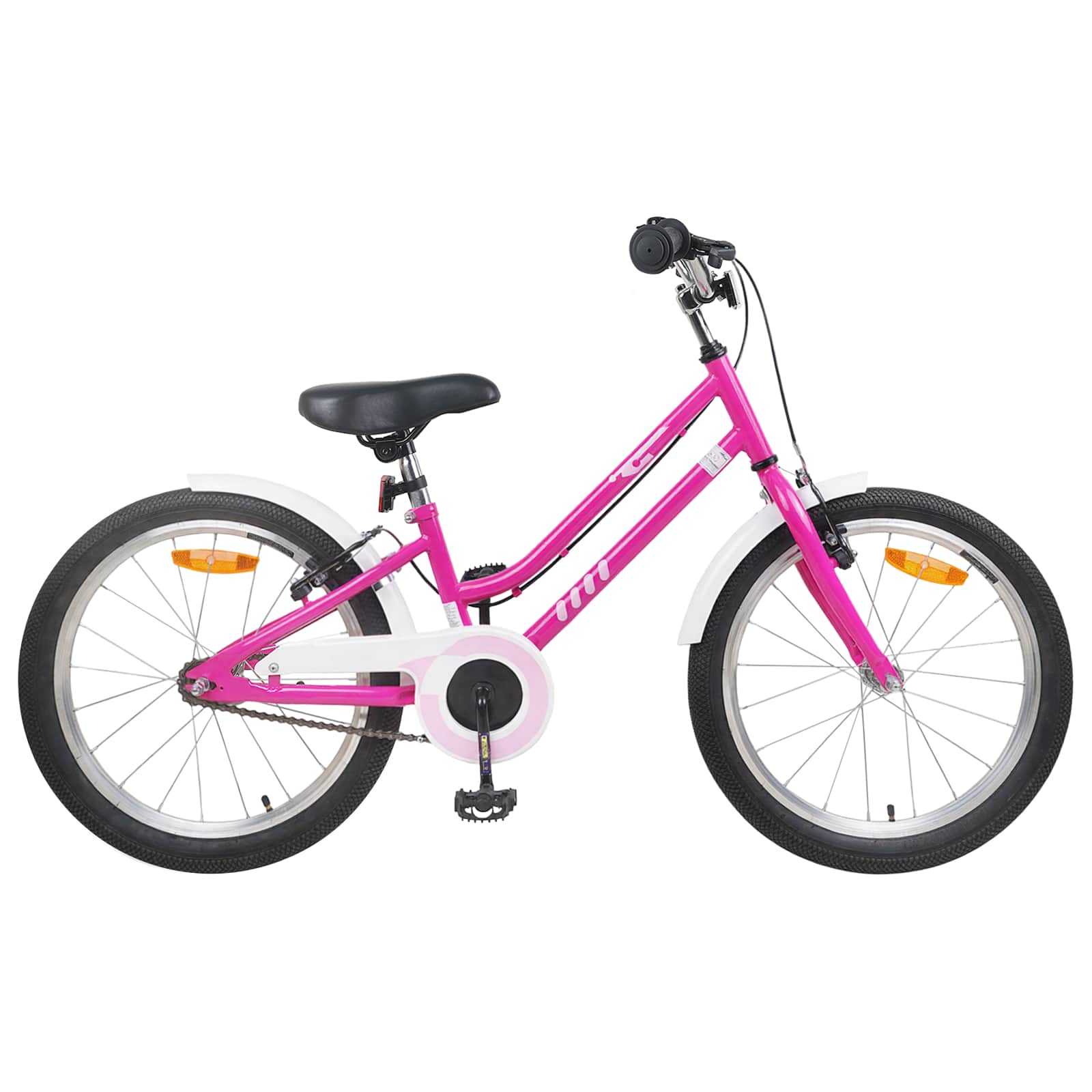 vidaXL Kinderfiets 12 Inch voor 2-4 jaar oud Roze Wit