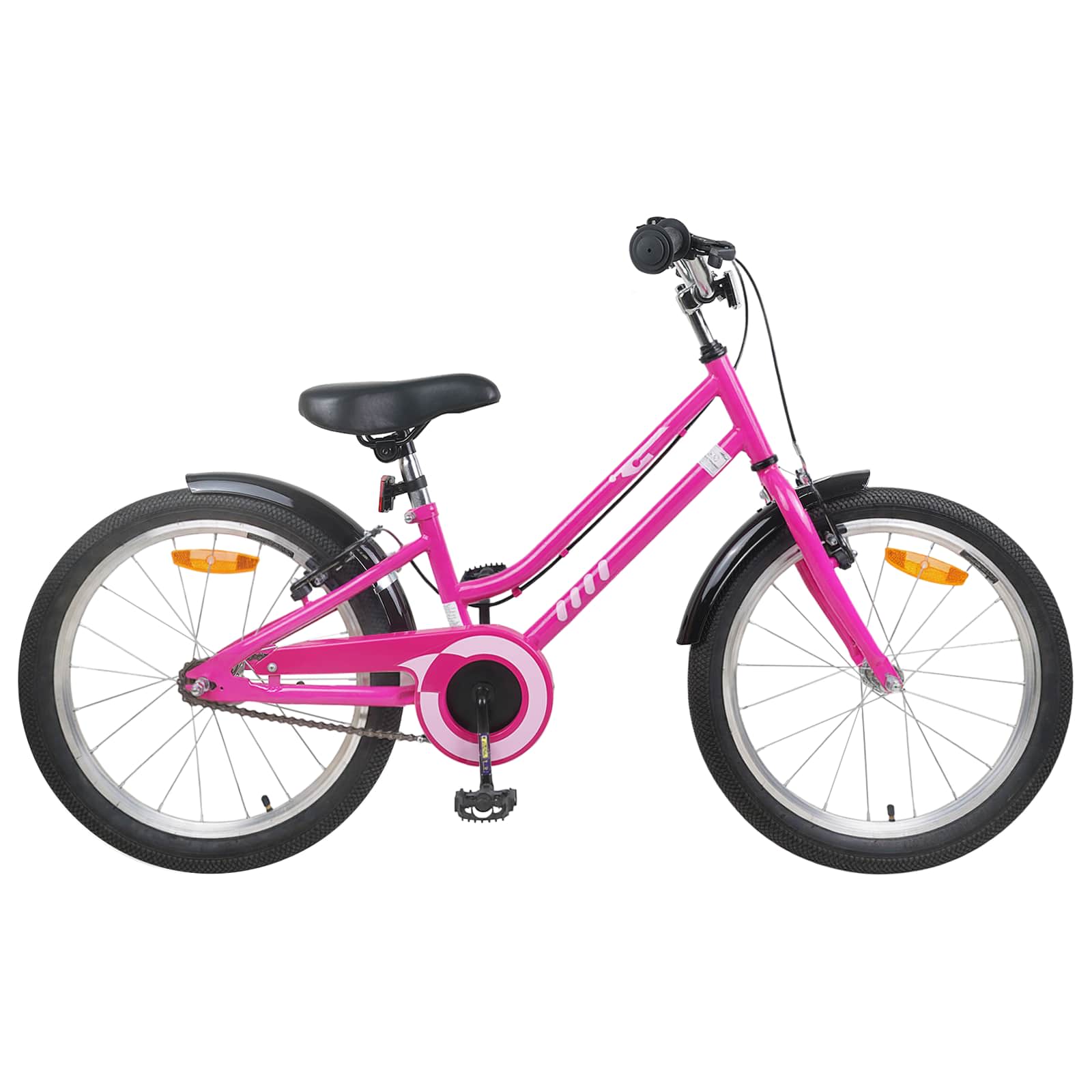 vidaXL Kinderfiets 12 Inch voor 2-4 jaar oud Roze Wit