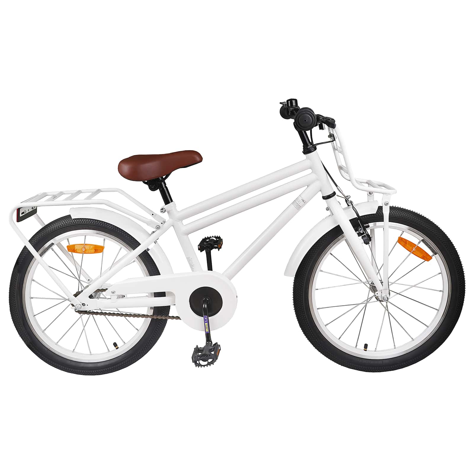 vidaXL Kinderfiets 20 Inch voor 6-11 jaar oud Zwart