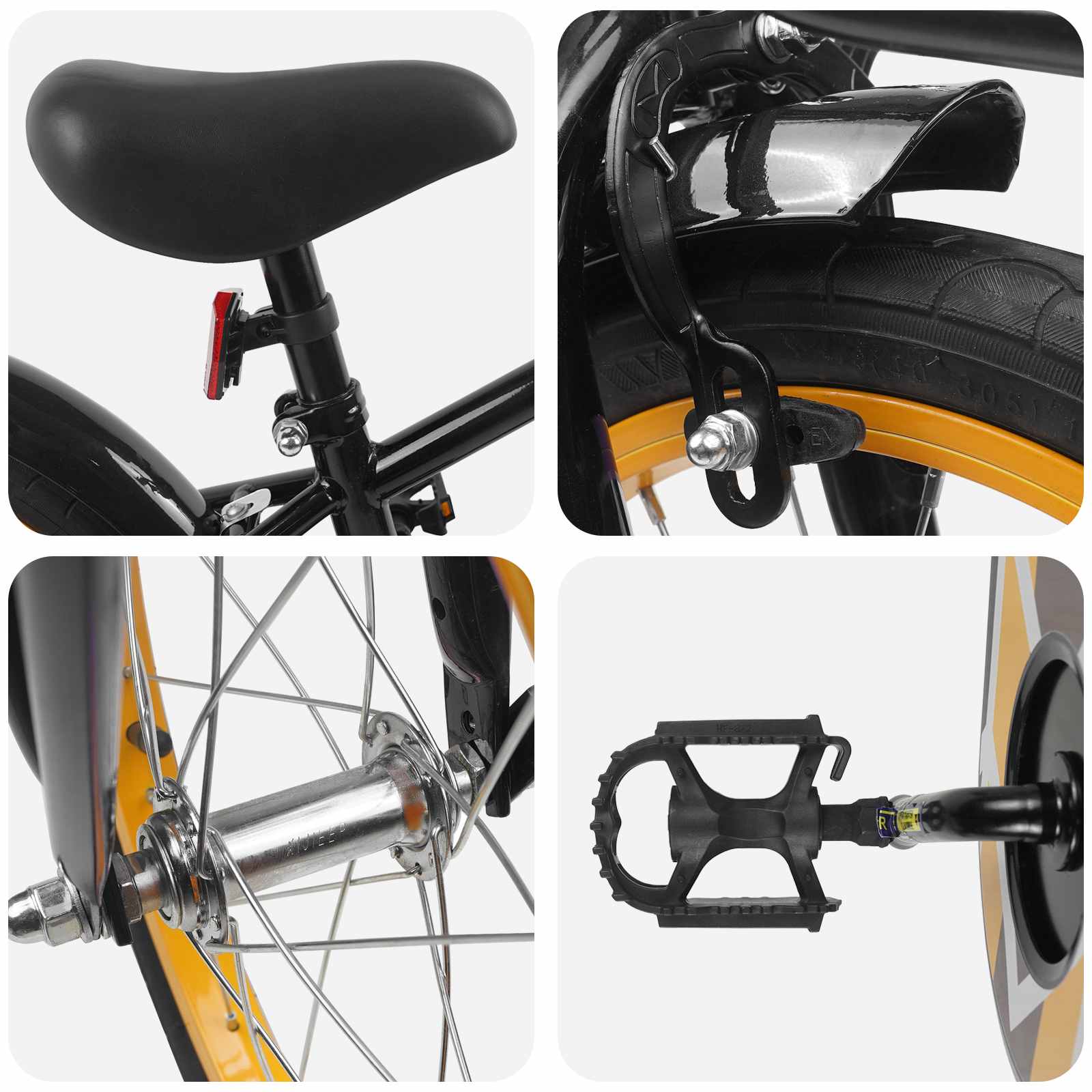 vidaXL Kinderfiets 22 Inch voor 7-12 jaar oud Wit