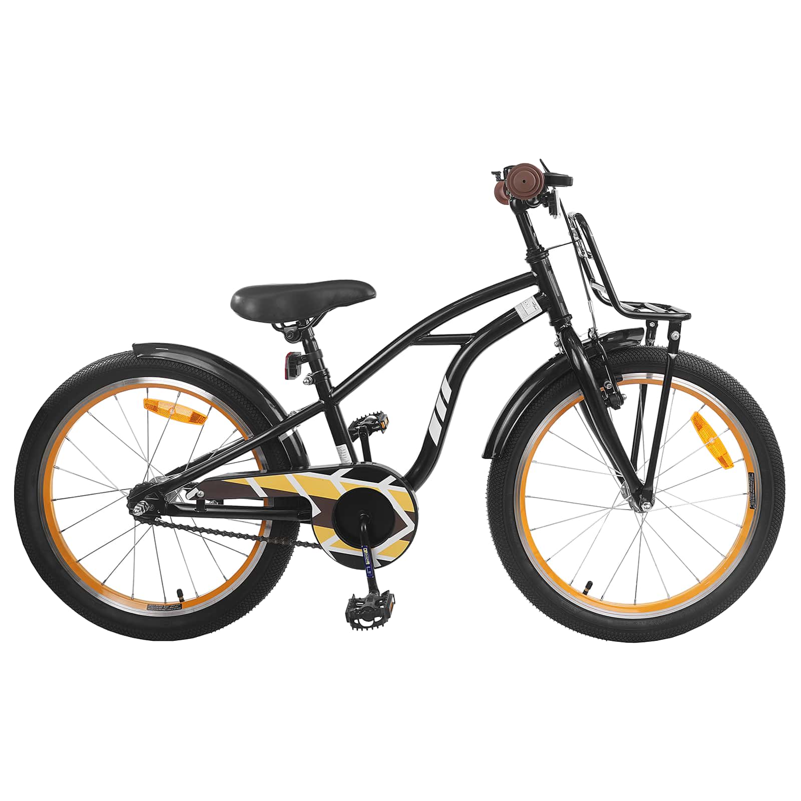 vidaXL Kinderfiets 22 Inch voor 7-12 jaar oud Wit