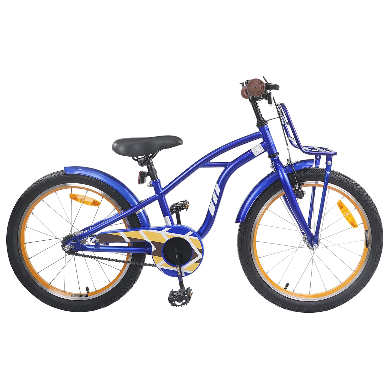 vidaXL Kinderfiets 22 Inch voor 7-12 jaar oud Wit