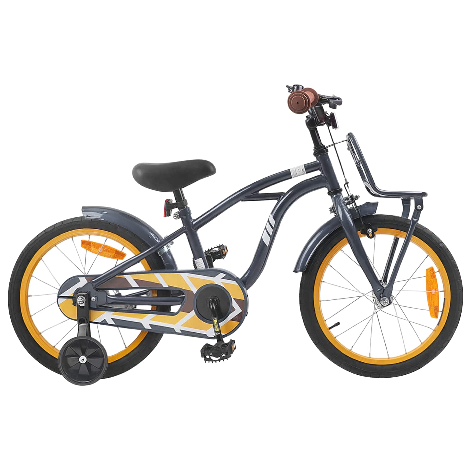 vidaXL Kinderfiets 22 Inch voor 7-12 jaar oud Wit