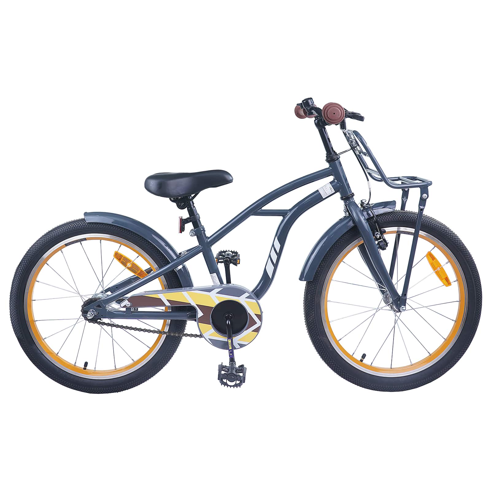 vidaXL Kinderfiets 22 Inch voor 7-12 jaar oud Wit