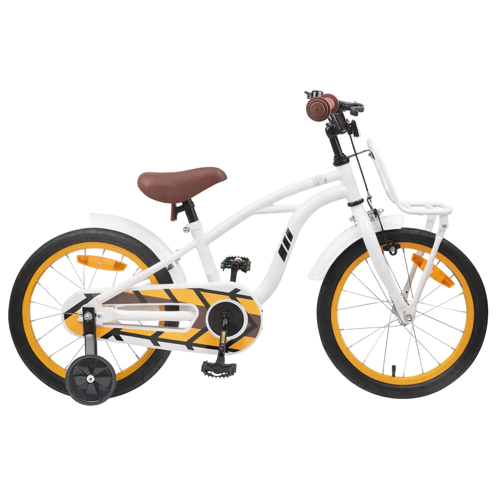 vidaXL Kinderfiets 22 Inch voor 7-12 jaar oud Wit