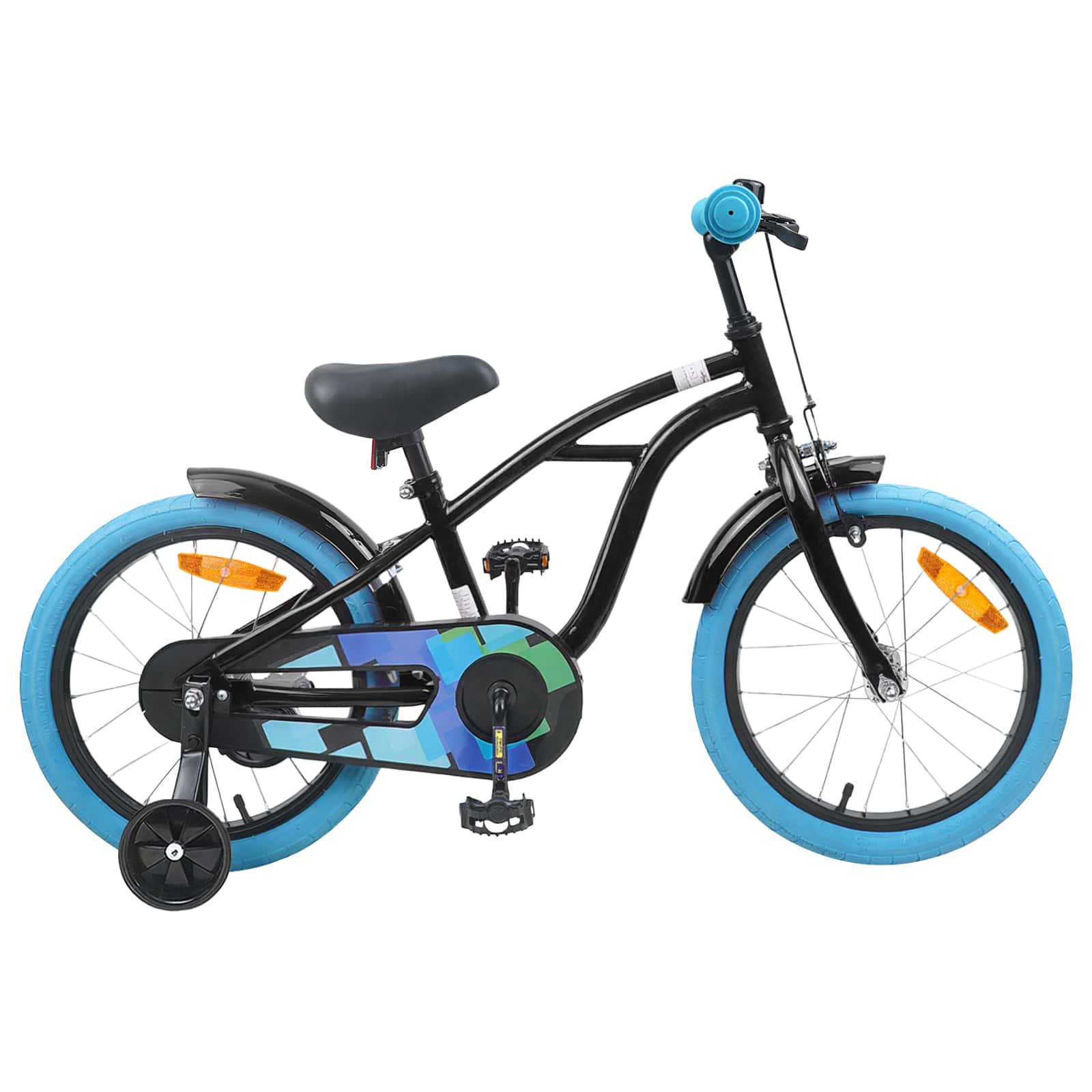 vidaXL Kinderfiets 20 Inch voor 6-11 jaar oud Zwart