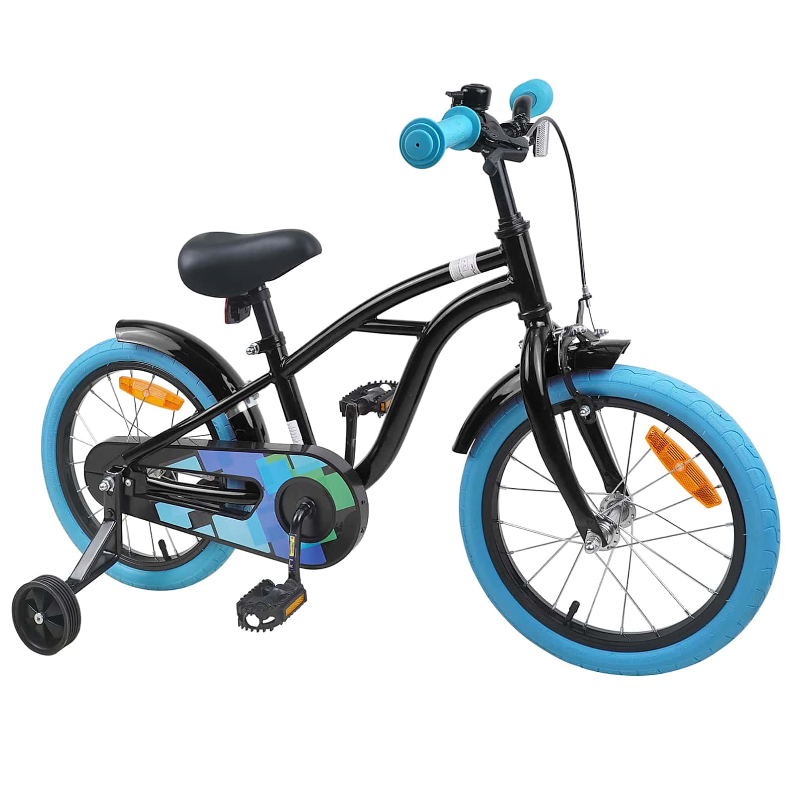 vidaXL Kinderfiets 20 Inch voor 6-11 jaar oud Zwart