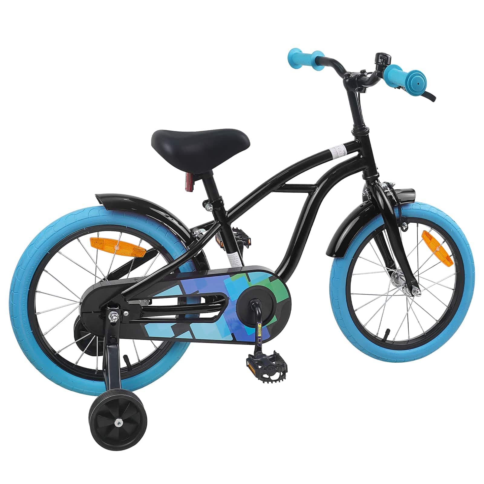 vidaXL Kinderfiets 20 Inch voor 6-11 jaar oud Zwart