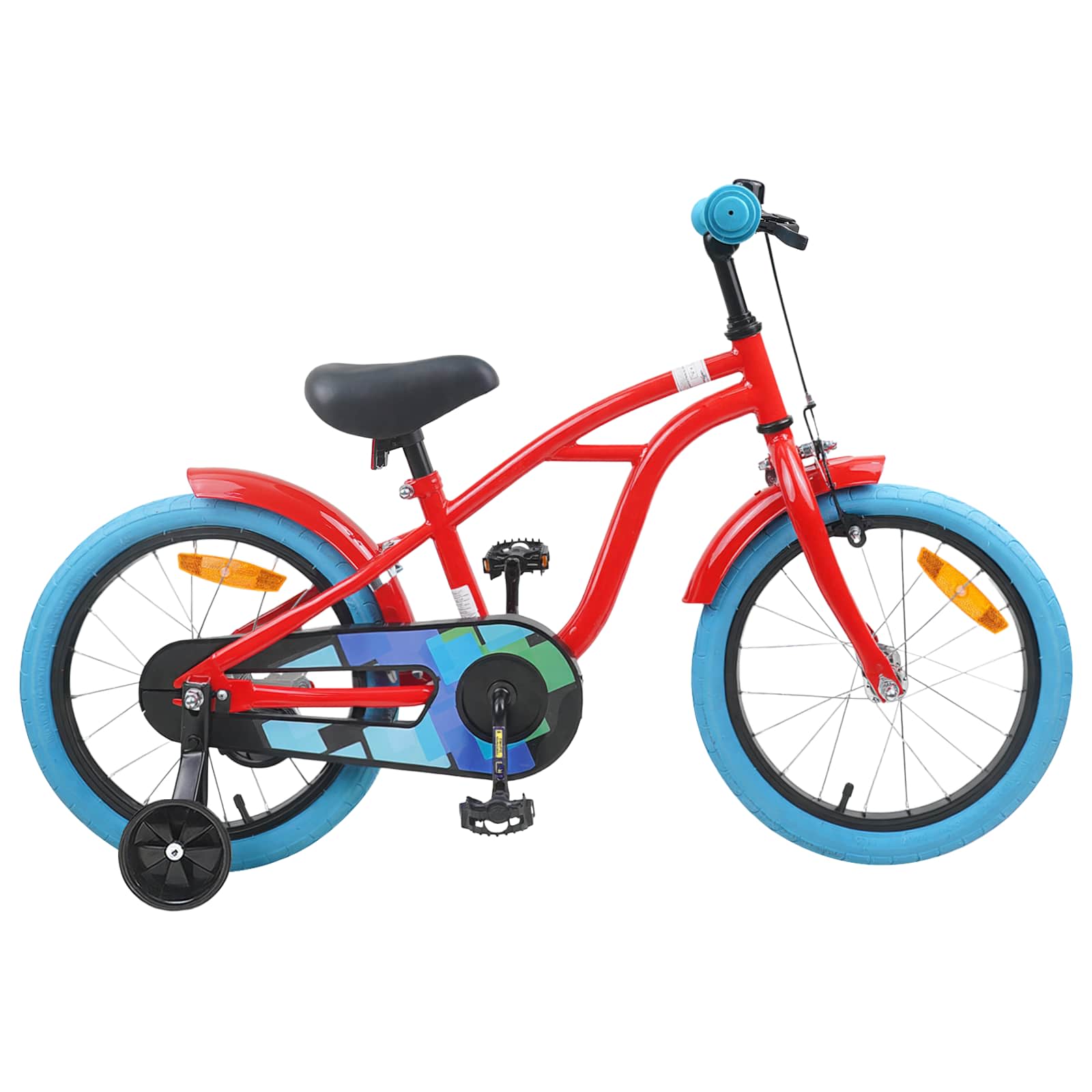 vidaXL Kinderfiets 20 Inch voor 6-11 jaar oud Zwart