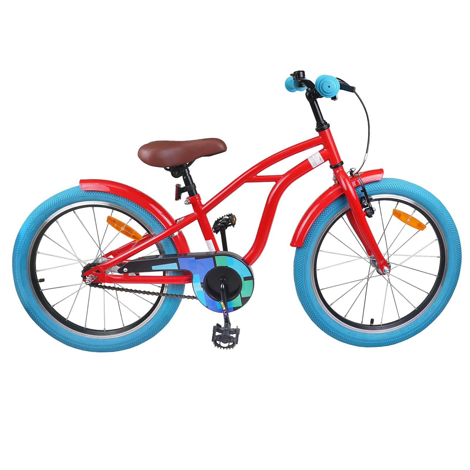 vidaXL Kinderfiets 20 Inch voor 6-11 jaar oud Zwart