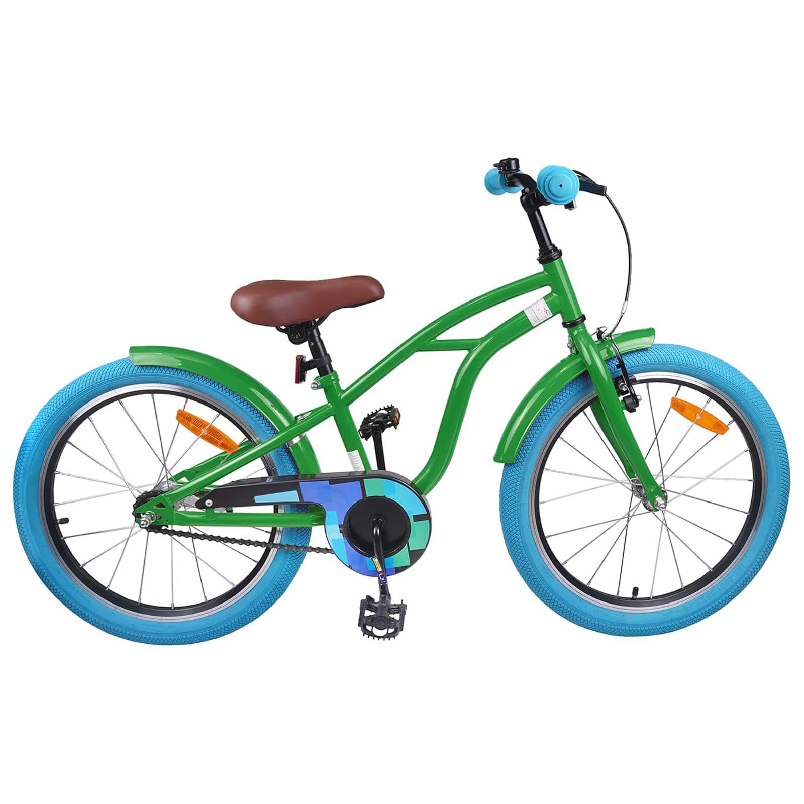vidaXL Kinderfiets 20 Inch voor 6-11 jaar oud Zwart