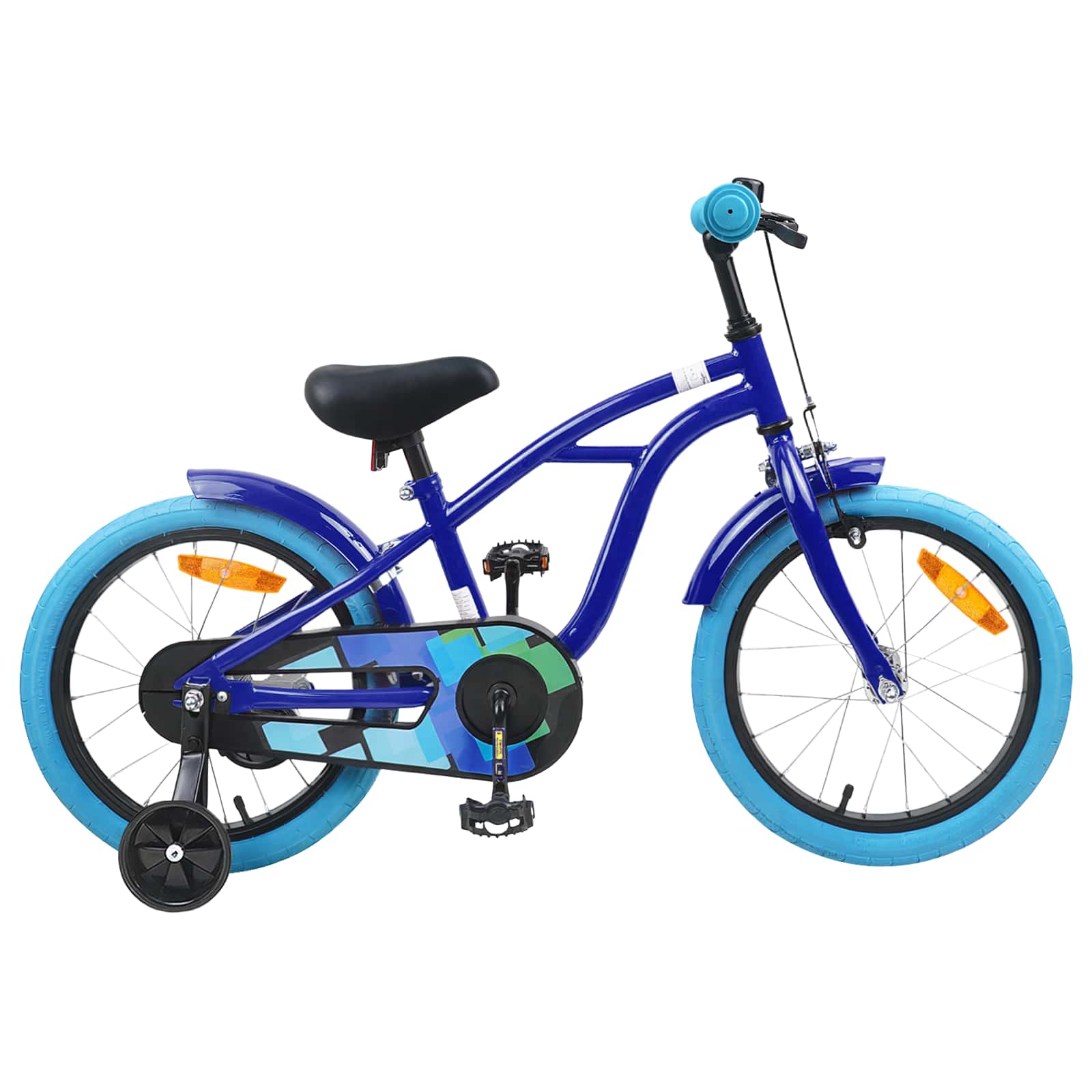 vidaXL Kinderfiets 20 Inch voor 6-11 jaar oud Zwart