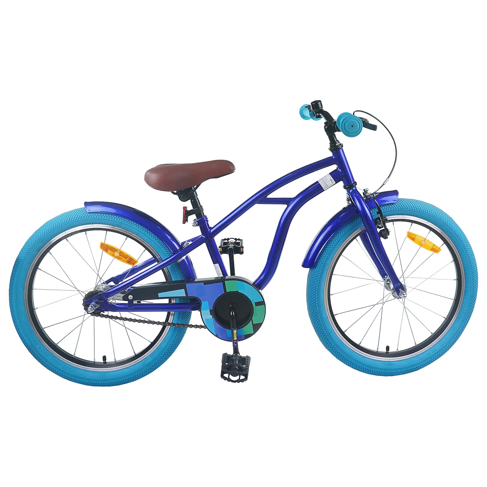 vidaXL Kinderfiets 20 Inch voor 6-11 jaar oud Zwart