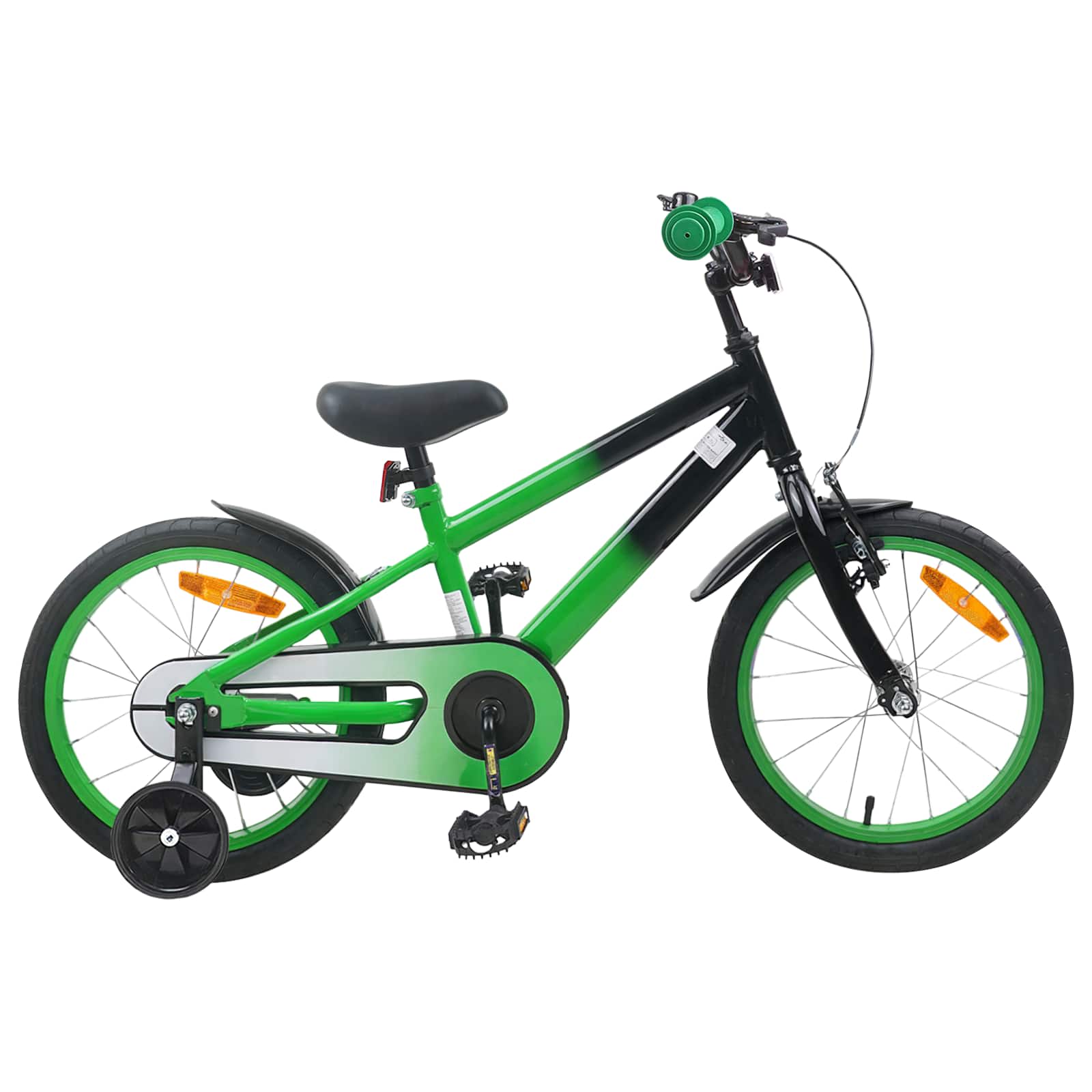 vidaXL Kinderfiets 22 Inch voor 7-12 jaar oud Blauw Zwart