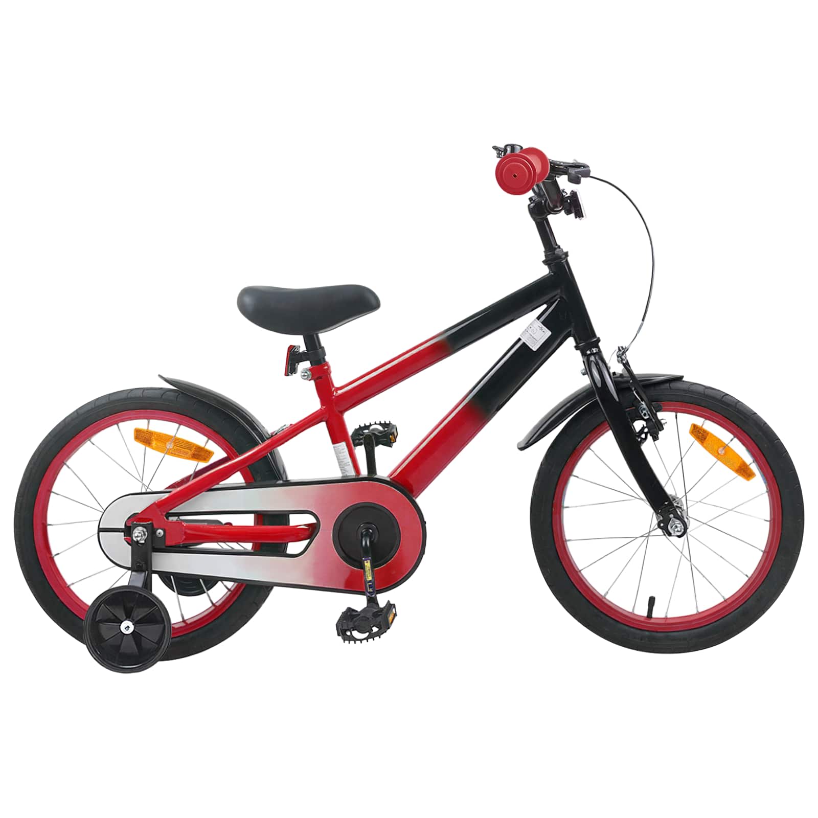 vidaXL Kinderfiets 22 Inch voor 7-12 jaar oud Blauw Zwart