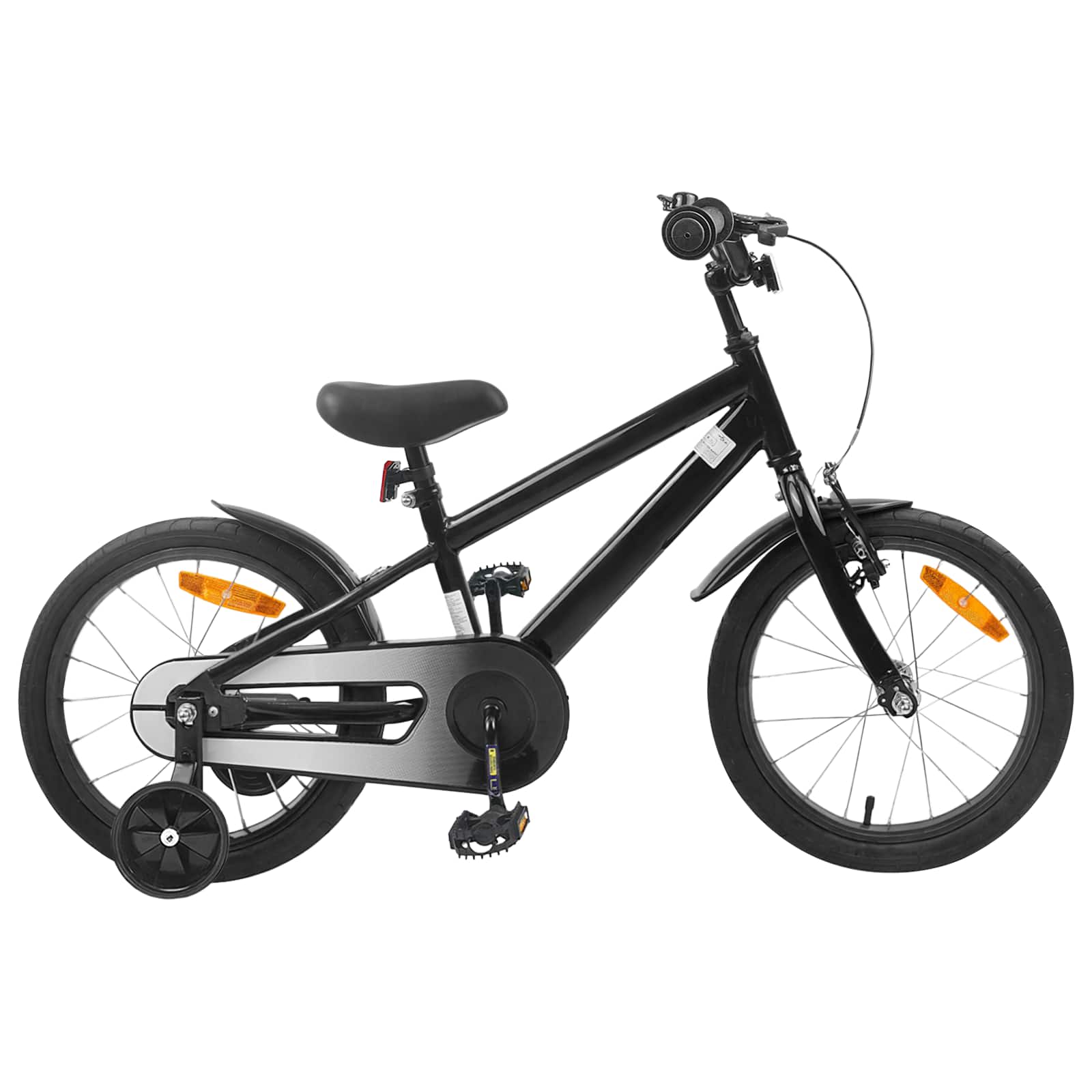 vidaXL Kinderfiets 22 Inch voor 7-12 jaar oud Blauw Zwart