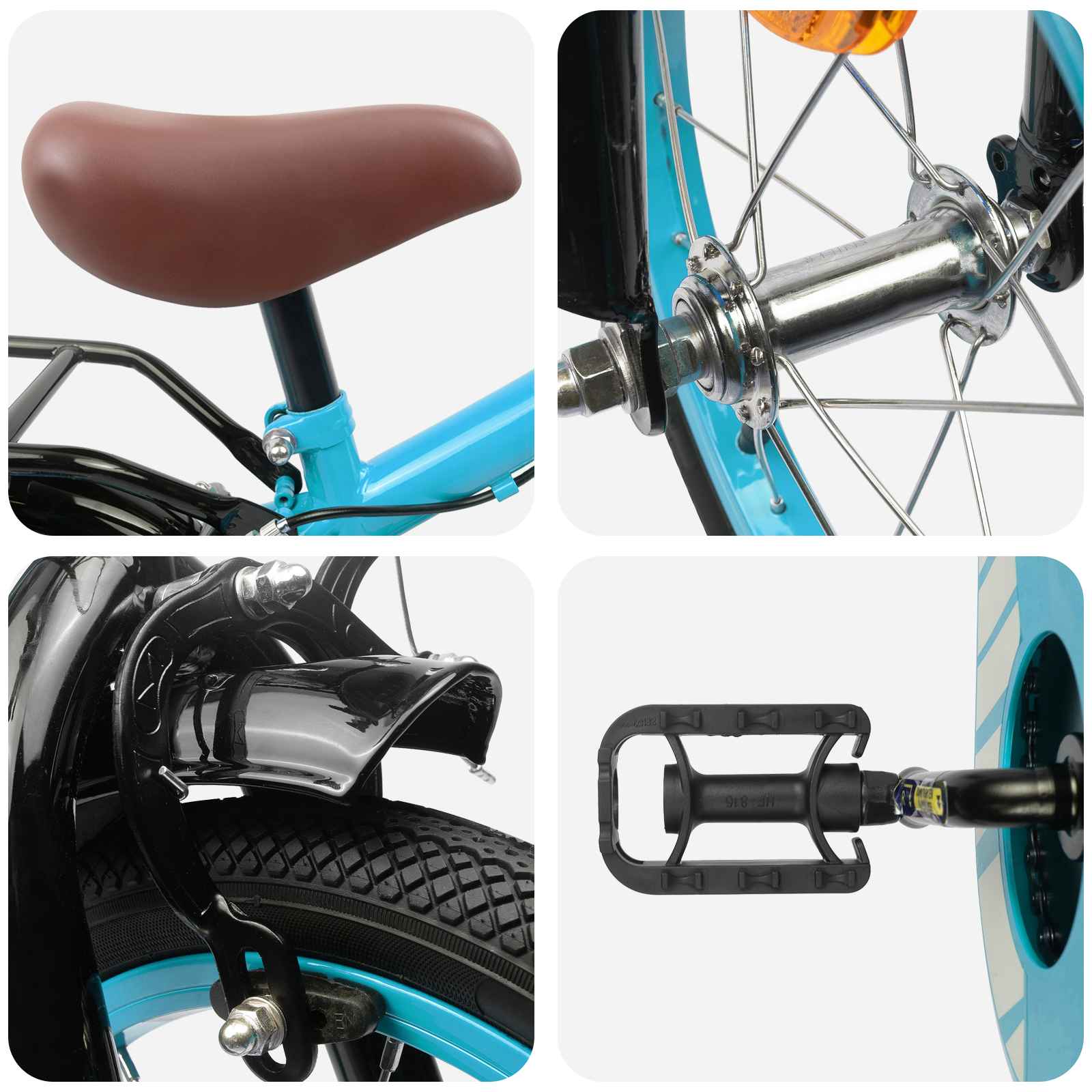 vidaXL Kinderfiets 20 Inch voor 6-11 jaar oud Lichtblauw