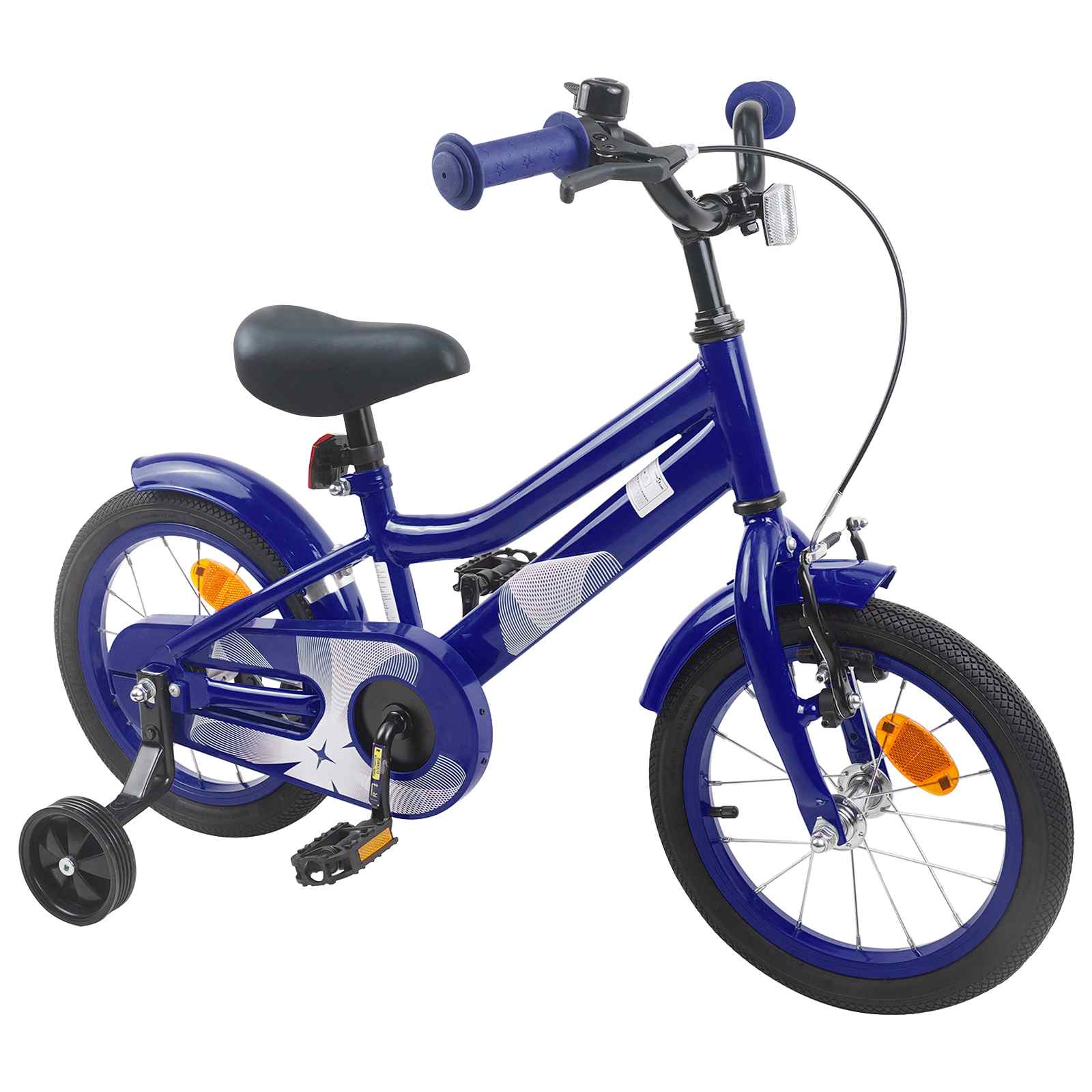 vidaXL Kinderfiets 12 Inch voor 2-4 jaar oud Donkerblauw