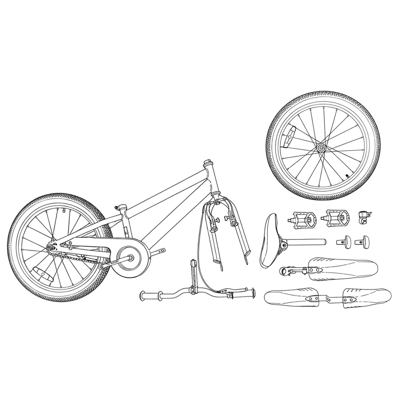 vidaXL Kinderfiets 20 Inch 6-Speed voor 6-11 jaar oud Zwart
