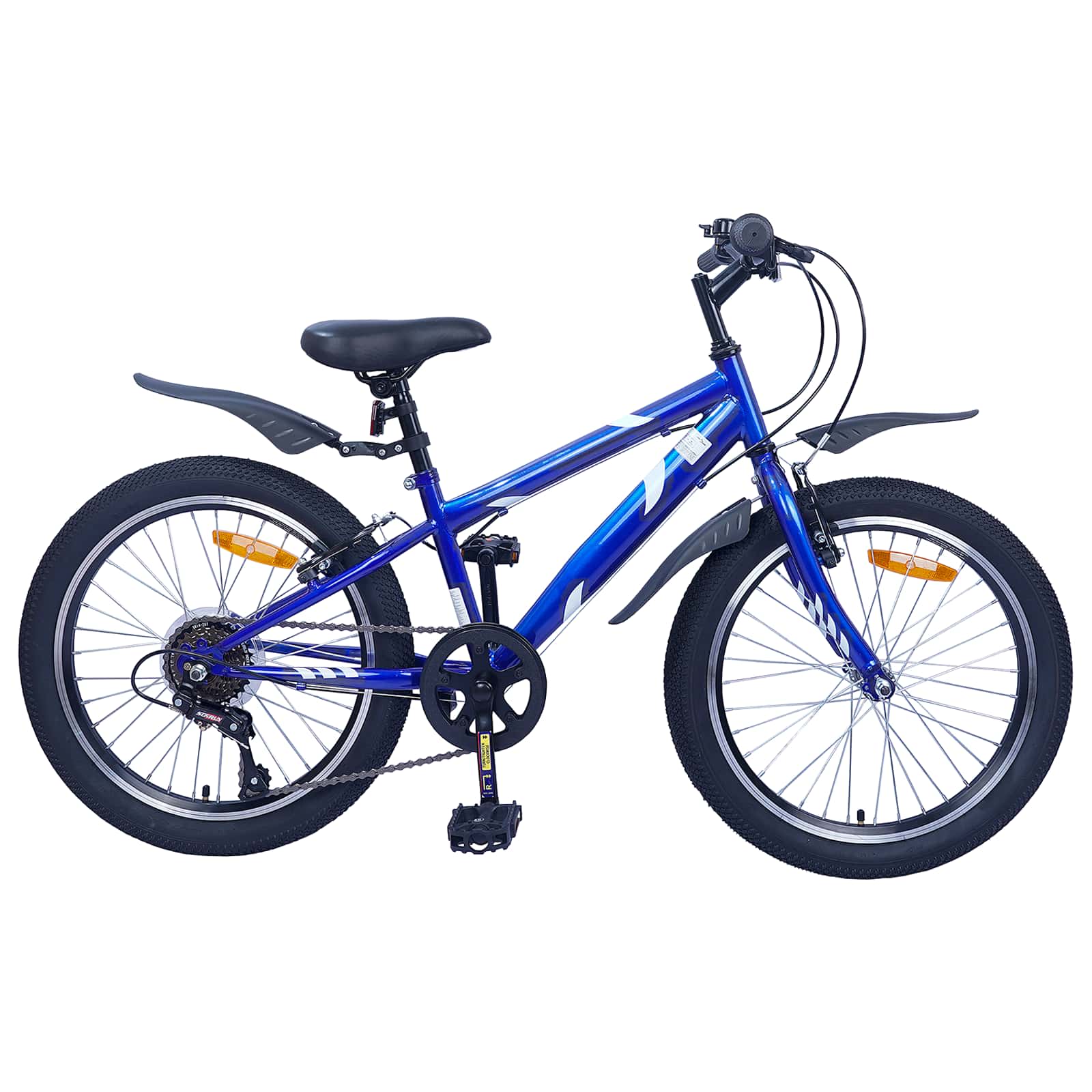 vidaXL Kinderfiets 20 Inch 6-Speed voor 6-11 jaar oud Zwart