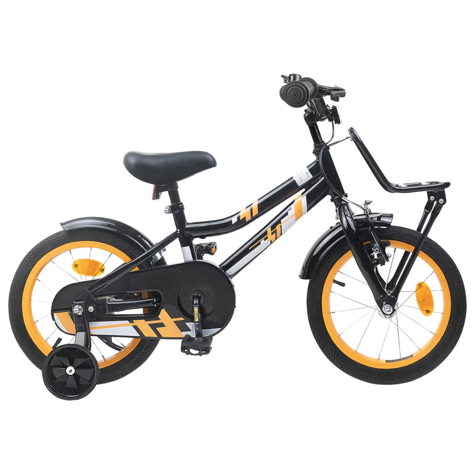 vidaXL Kinderfiets 20 Inch voor 6-11 jaar oud Oranje Zwart